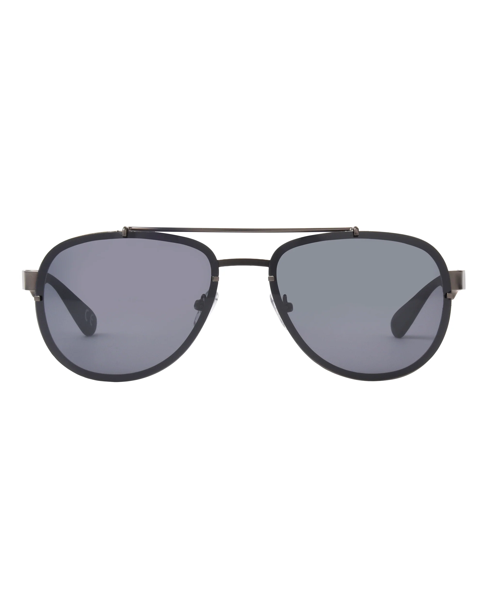 Rush Polarized Aviator Sunglasses - Gunmetal/Black - Image 3