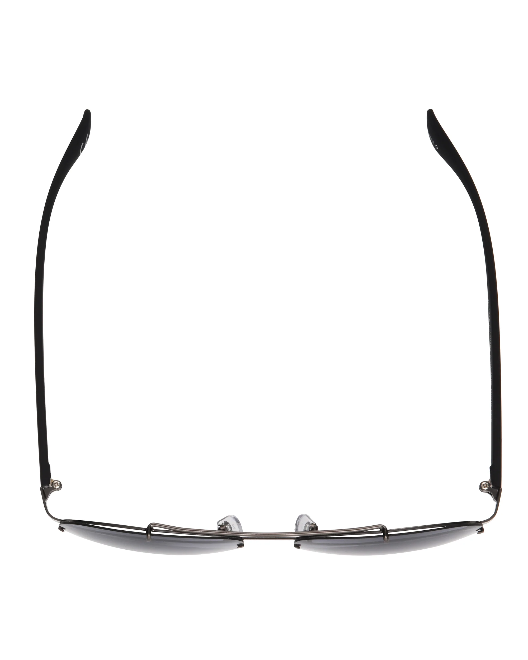 Rush Polarized Aviator Sunglasses - Gunmetal/Black - Image 4