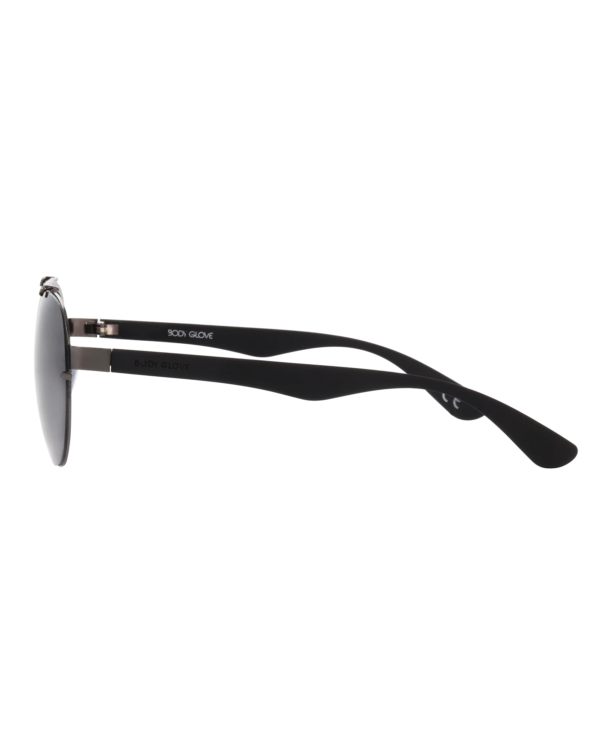 Rush Polarized Aviator Sunglasses - Gunmetal/Black - Image 5