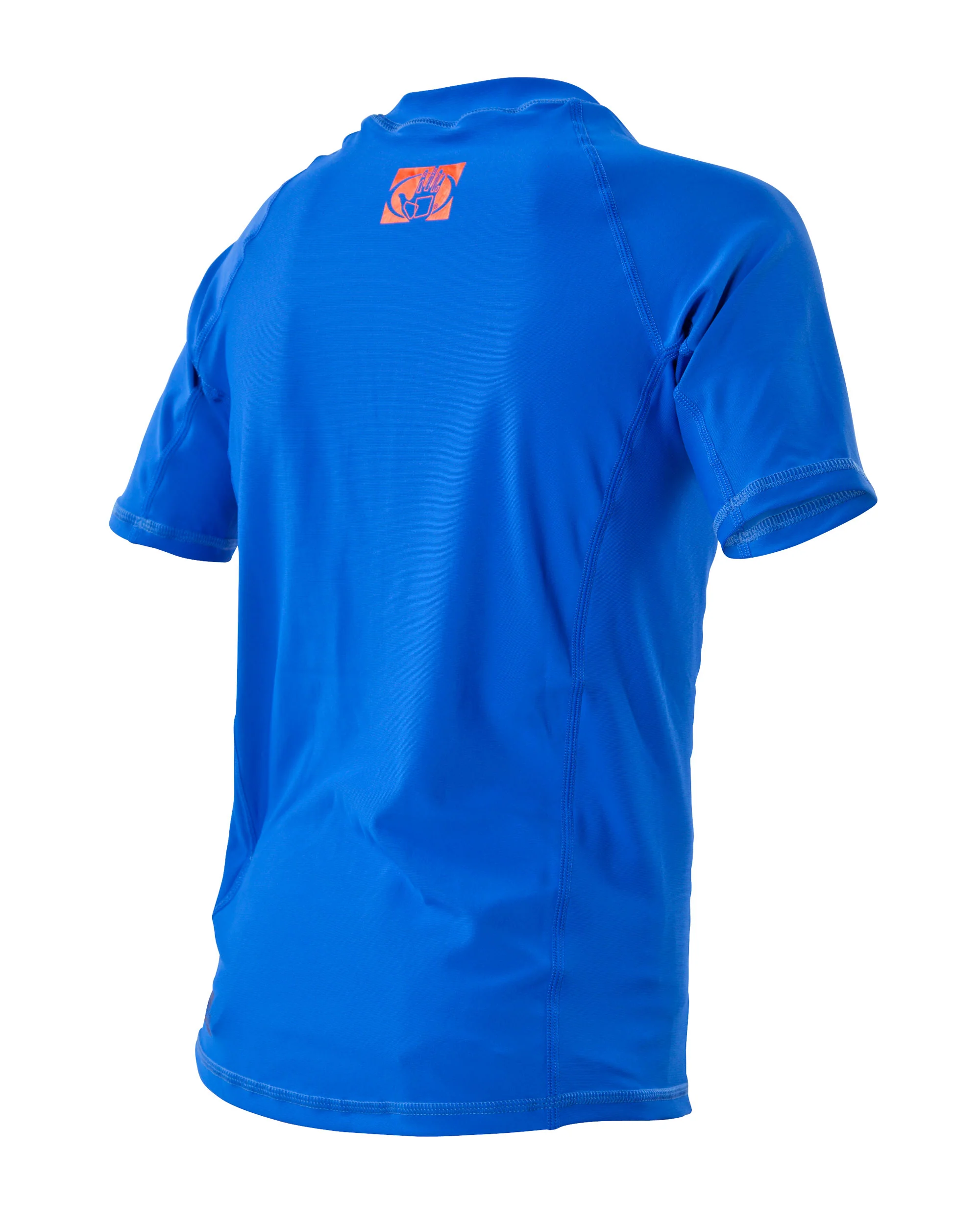 Basic Junior Short-Sleeve Lycra Rash Guard - Royal - Image 2