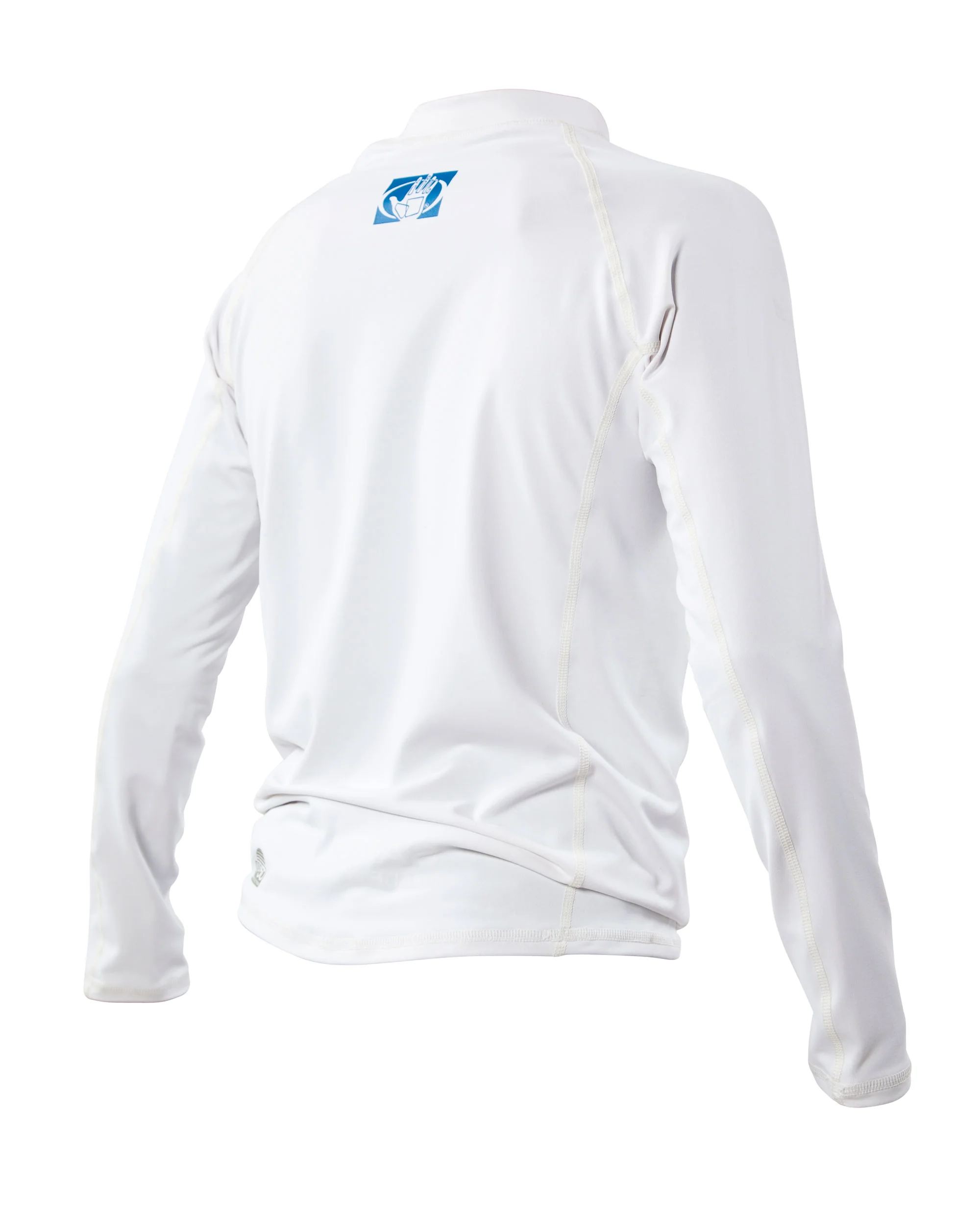 Basic Junior Long-Arm Lycra Rash Guard - White - Image 2