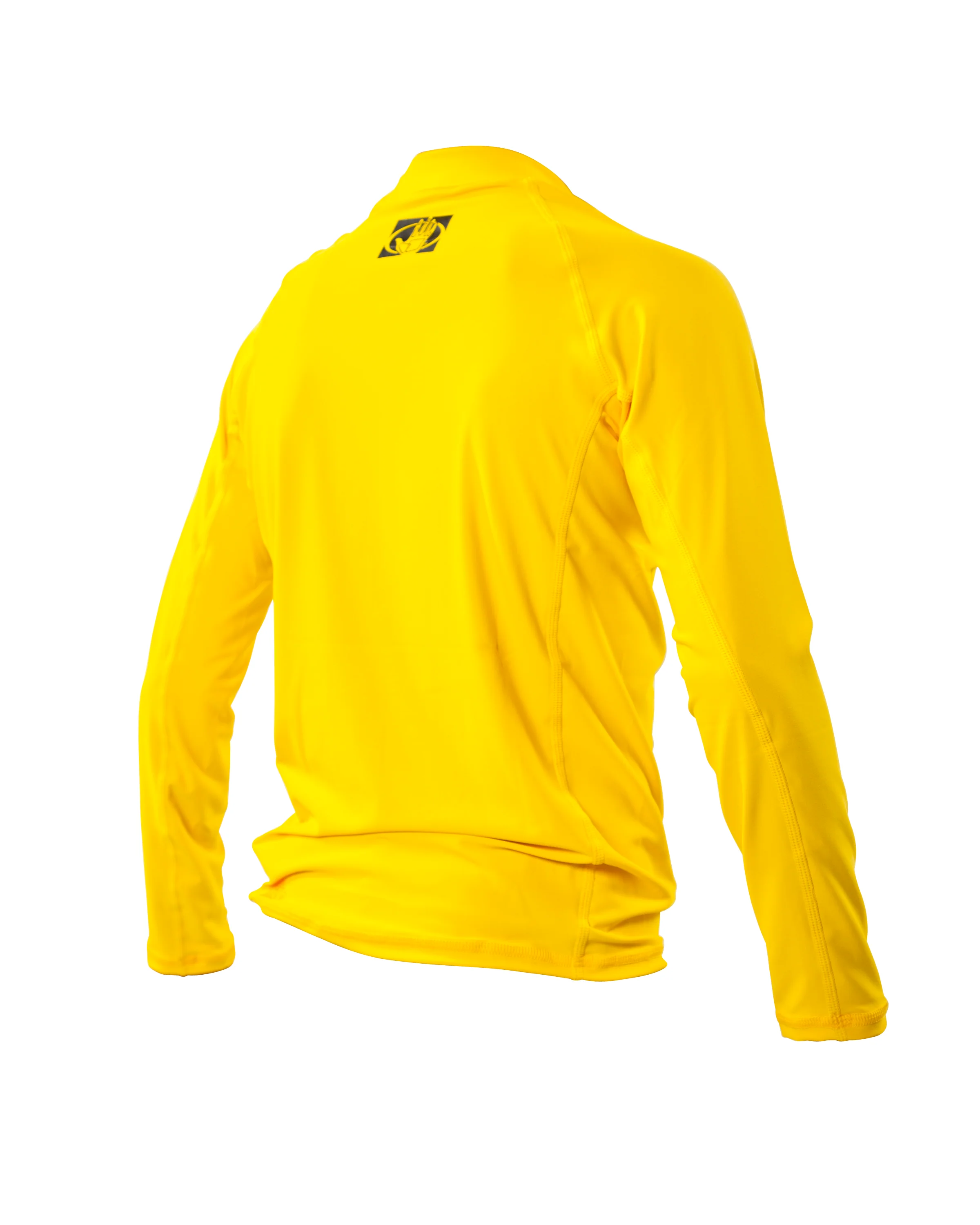 Basic Junior Long-Arm Lycra Rash Guard - Yellow - Image 2