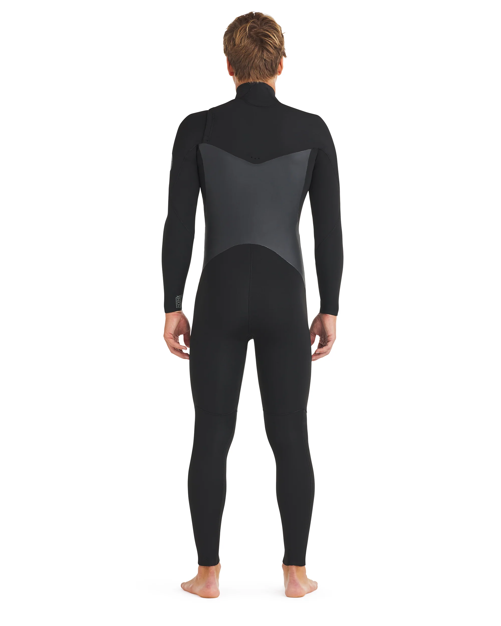 Phoenix 4/3mm Men's Chest-Zip Fullsuit - Black - Image 4