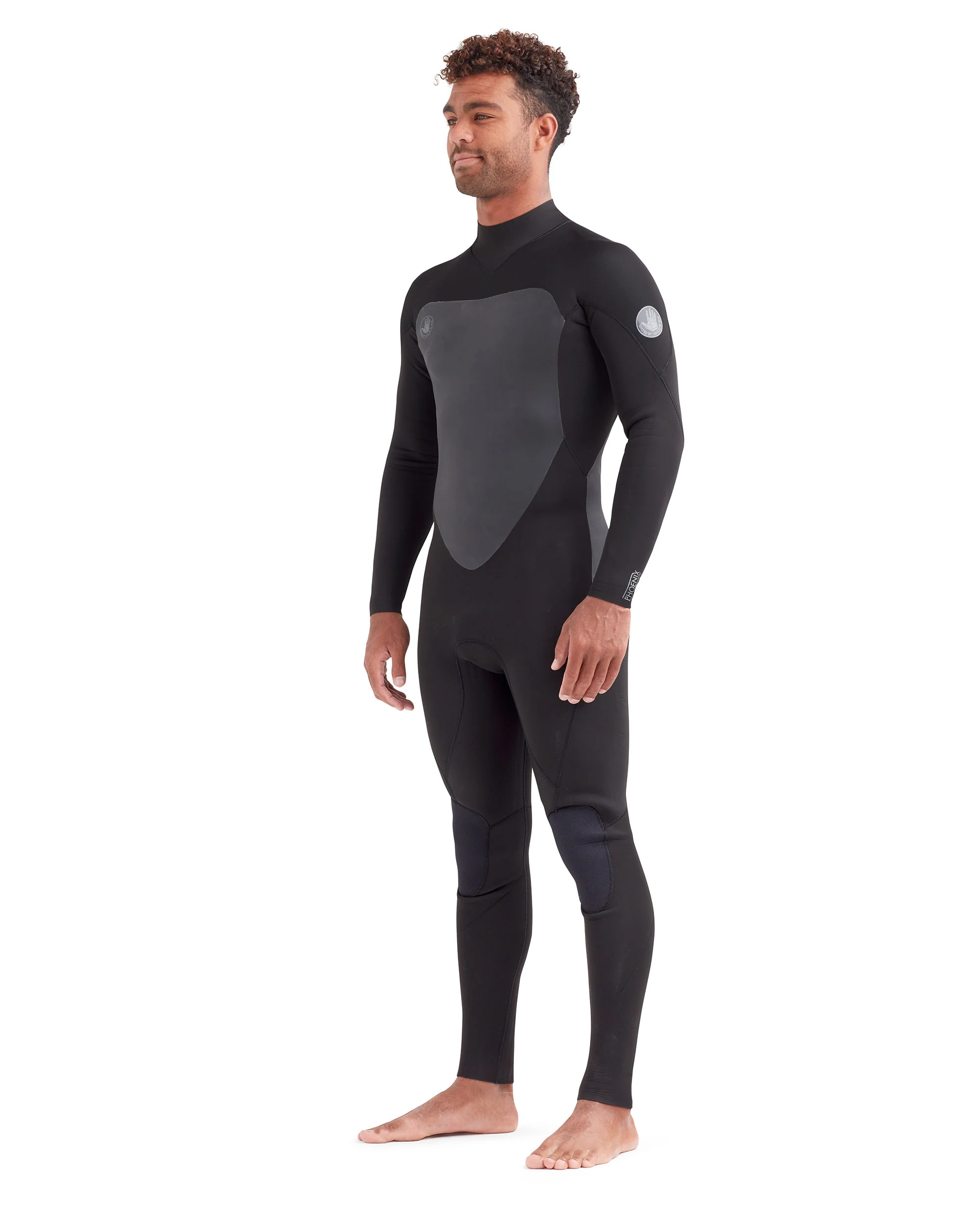 Phoenix 3/2mm Men's Back-Zip Fullsuit - Black - Image 3