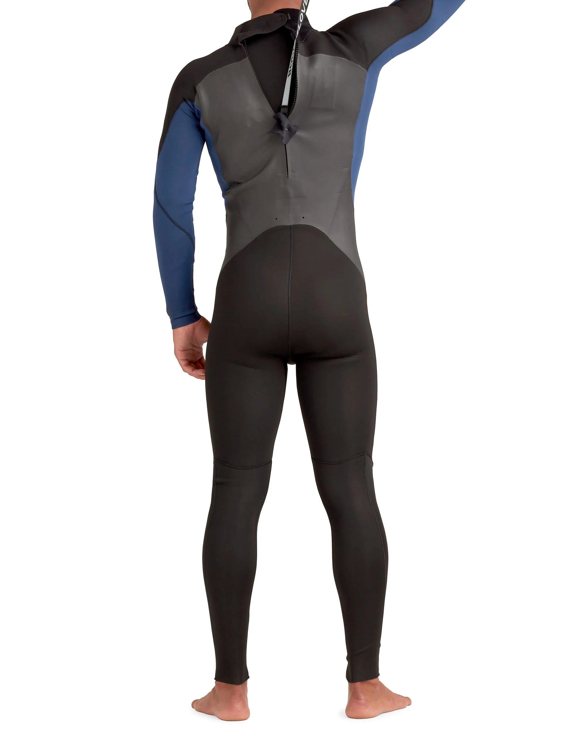 Phoenix 3/2mm Men's Back-Zip Fullsuit - Blue - Image 4