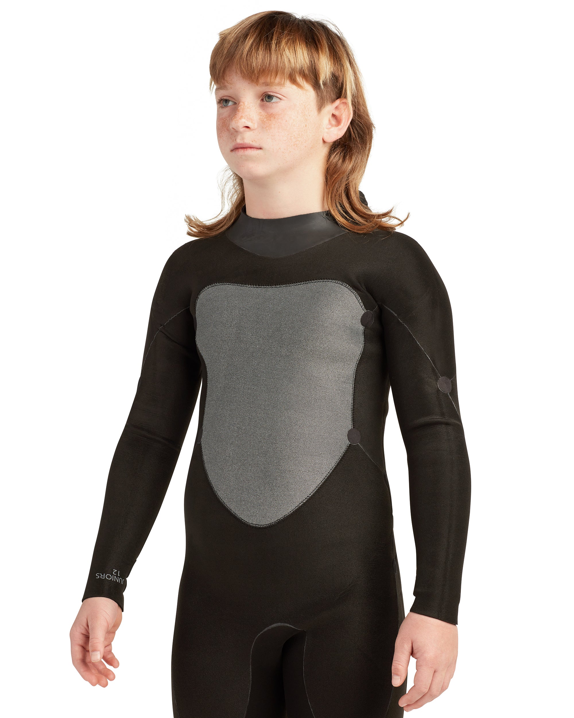 Phoenix 3/2mm Back-Zip Youth Fullsuit - Black - Image 5