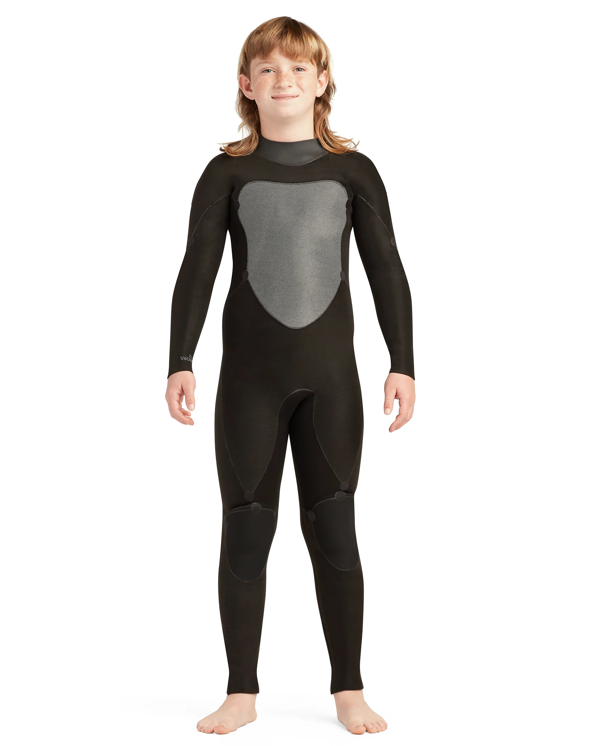 Phoenix 4/3mm Back-Zip Youth Fullsuit - Black - Image 4