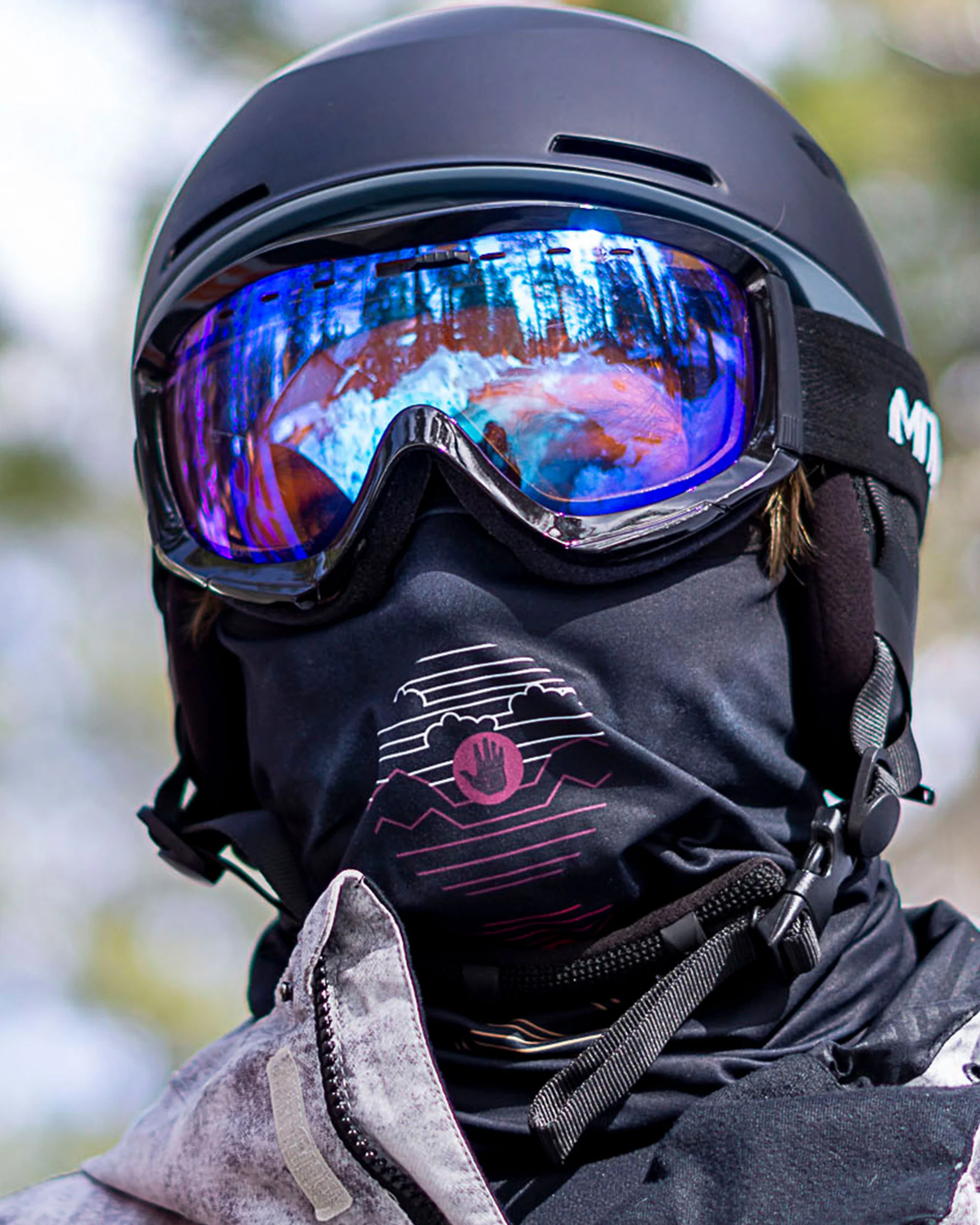 2-Pack Women's Warming Gaiter Face Masks - Black/BGMulti