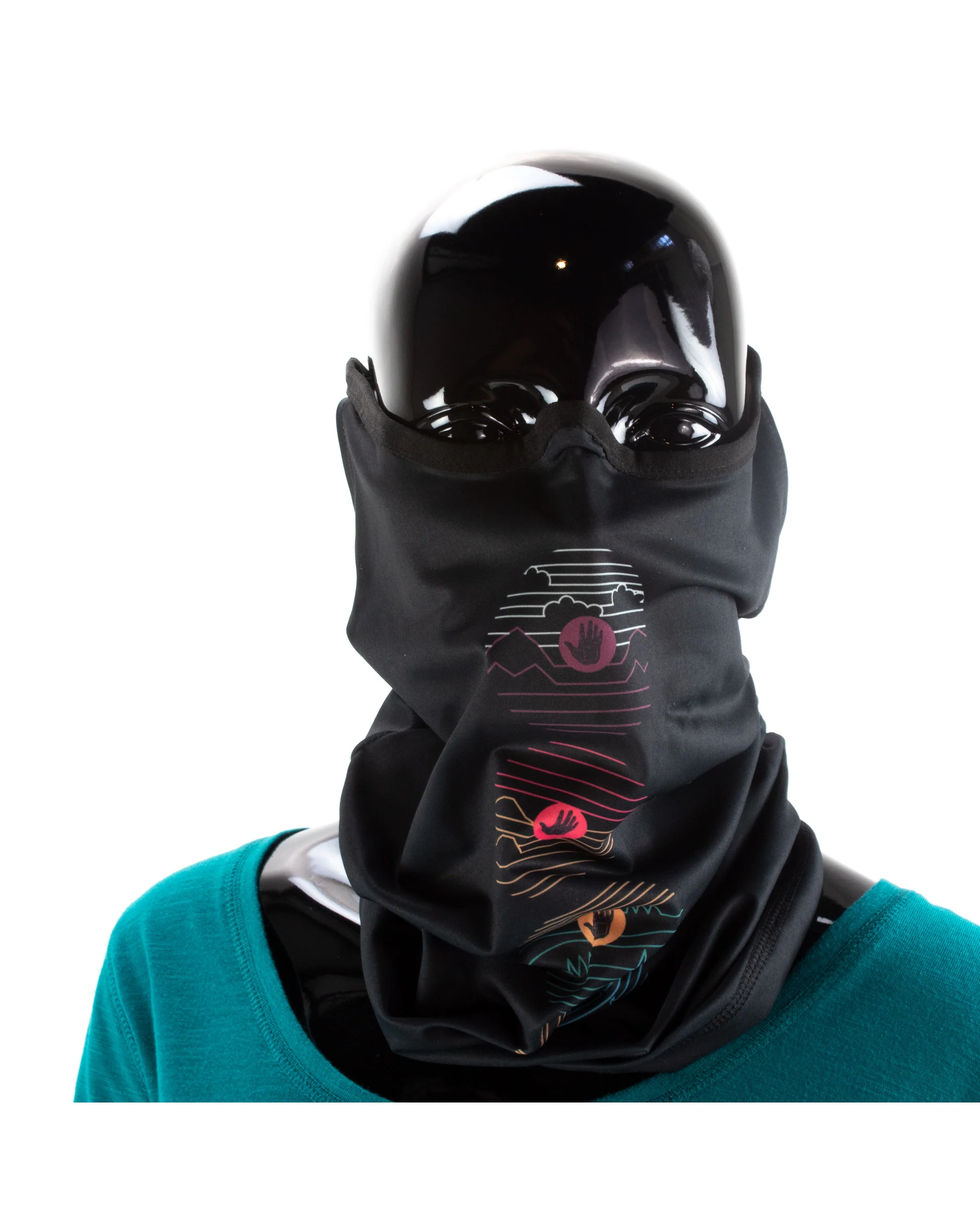 2-Pack Women's Warming Gaiter Face Masks - Black/BGMulti - Image 3