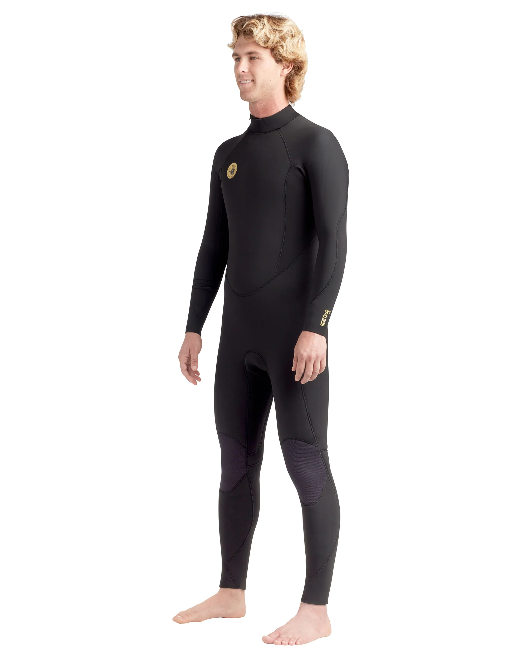 Heritage 3/2mm Back-Zip Men's Fullsuit - Black - Image 4