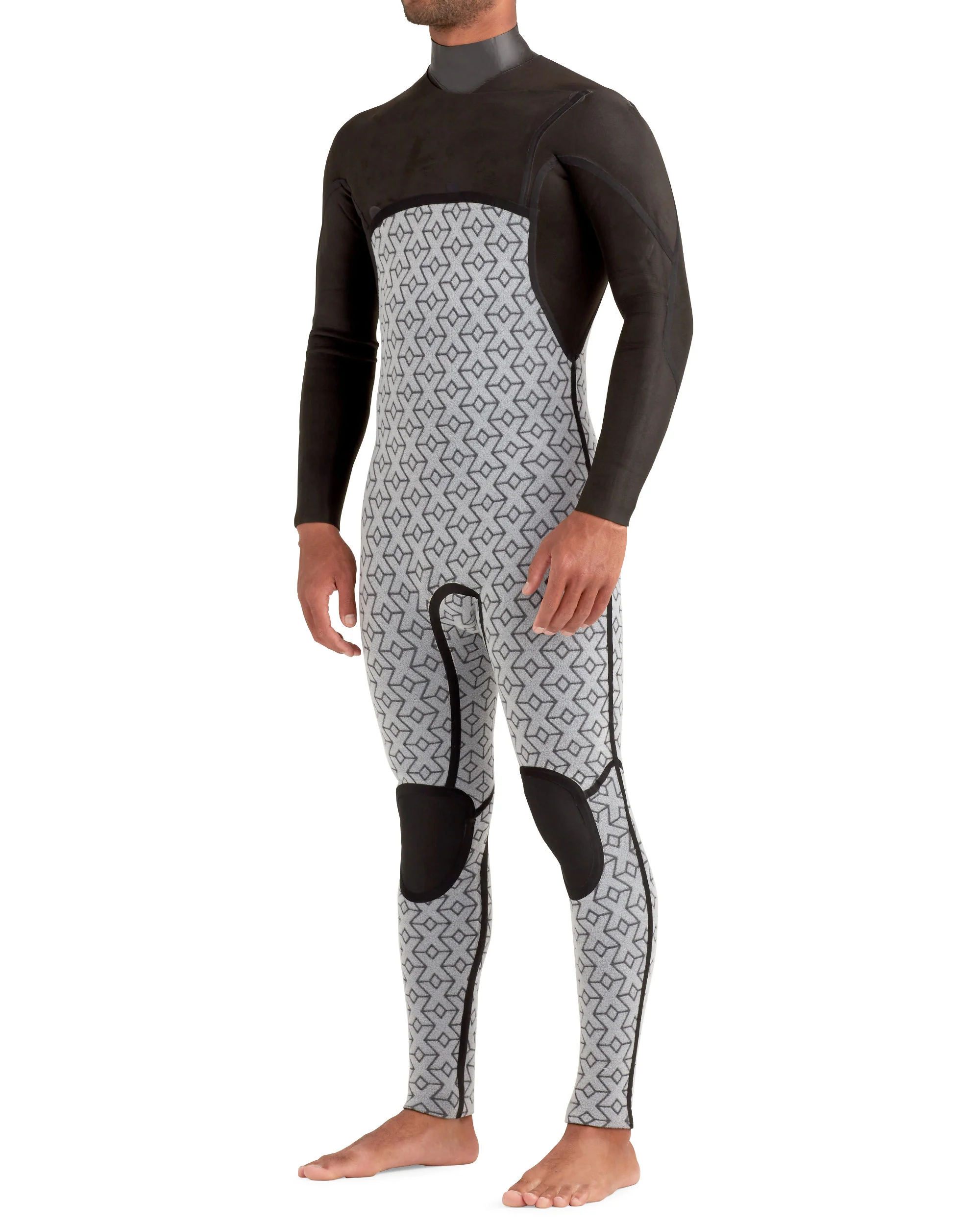 Variant 4/3mm Men's Chest-Zip Fullsuit - Black - Image 3