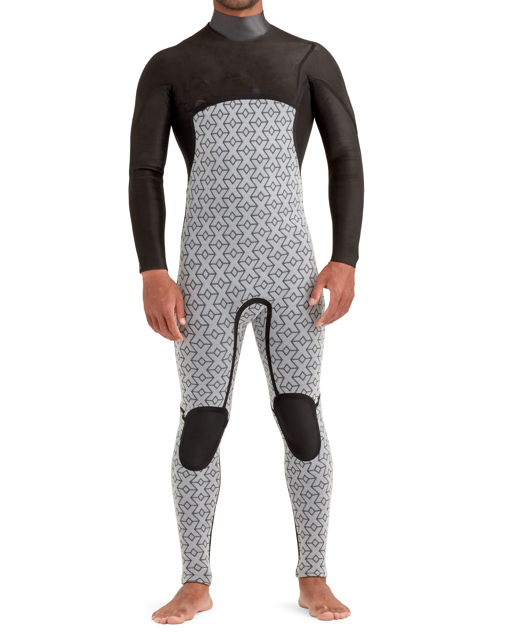 Variant 4/3mm Men's Chest-Zip Fullsuit - Black - Image 6