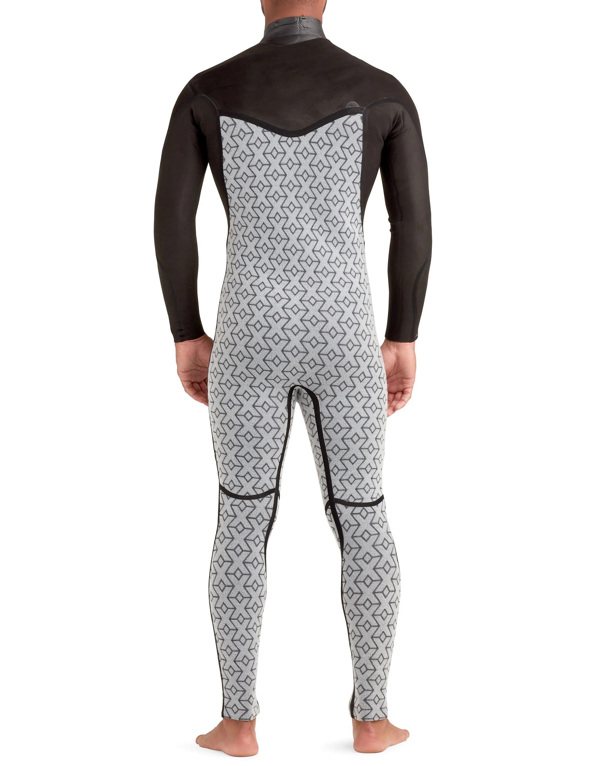 Variant 4/3mm Men's Chest-Zip Fullsuit - Black - Image 9