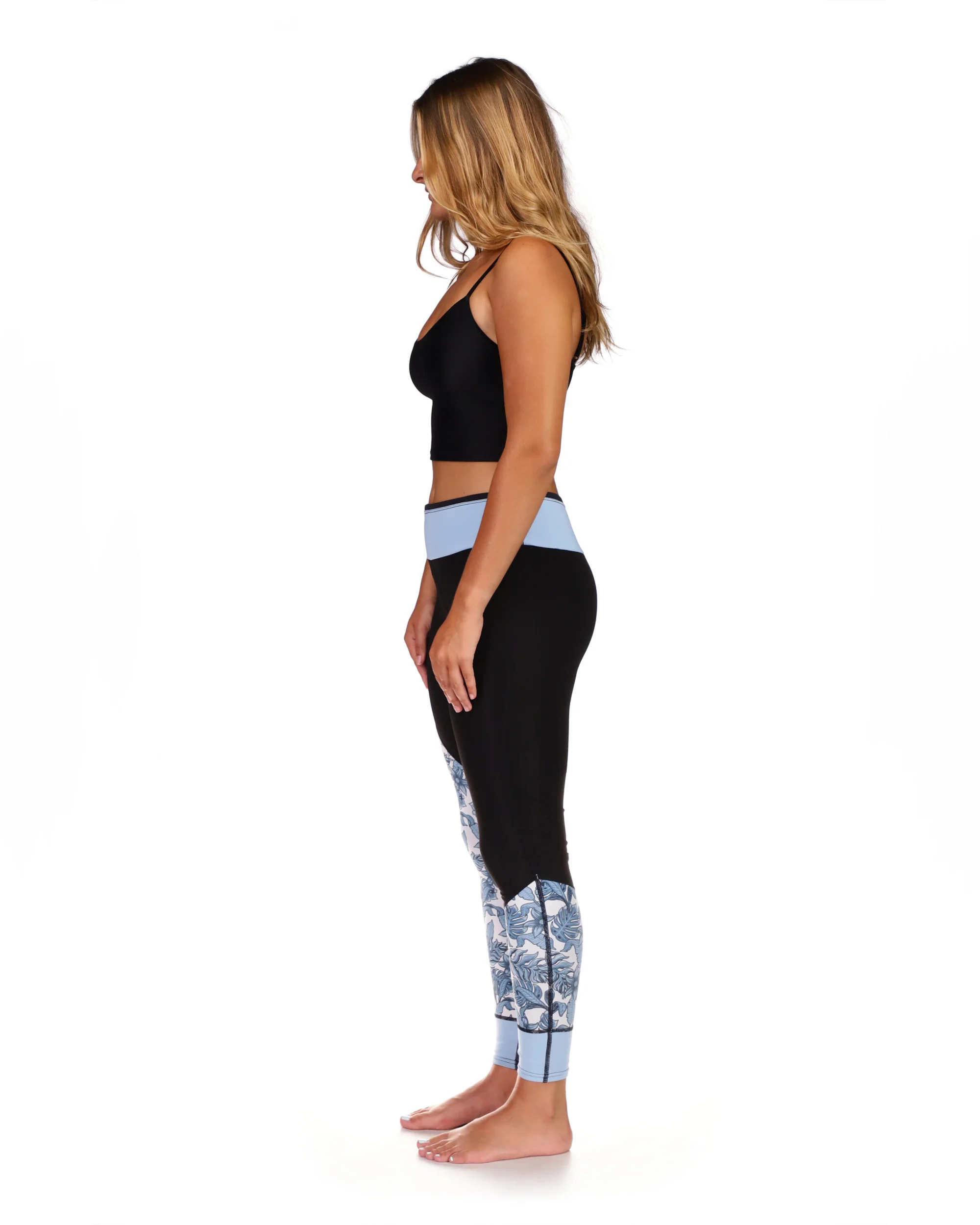 Stellar 2mm Capri Pant - Blue/Black Print - Image 2