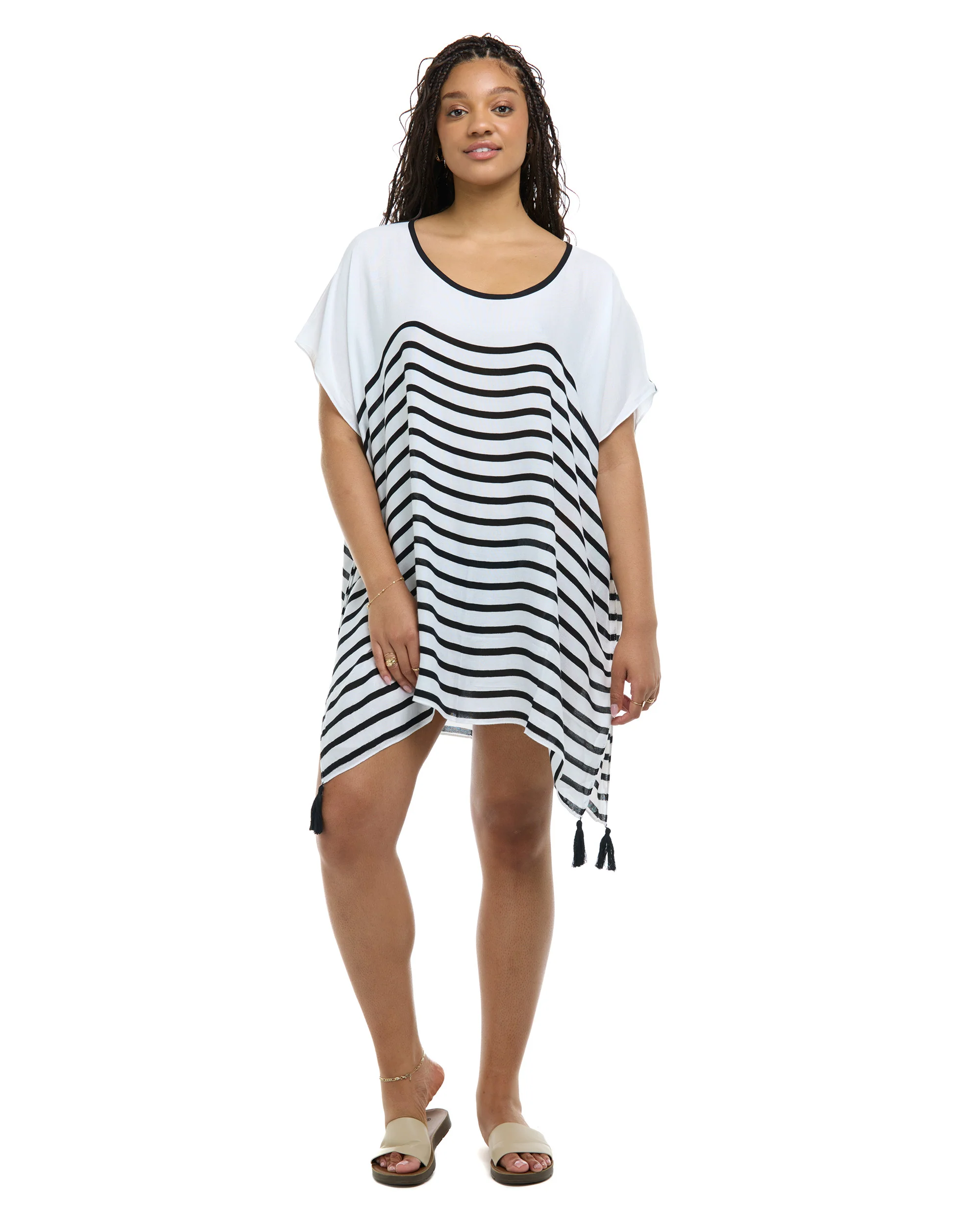 Ajana Cover-Up Dress - Black - Image 5