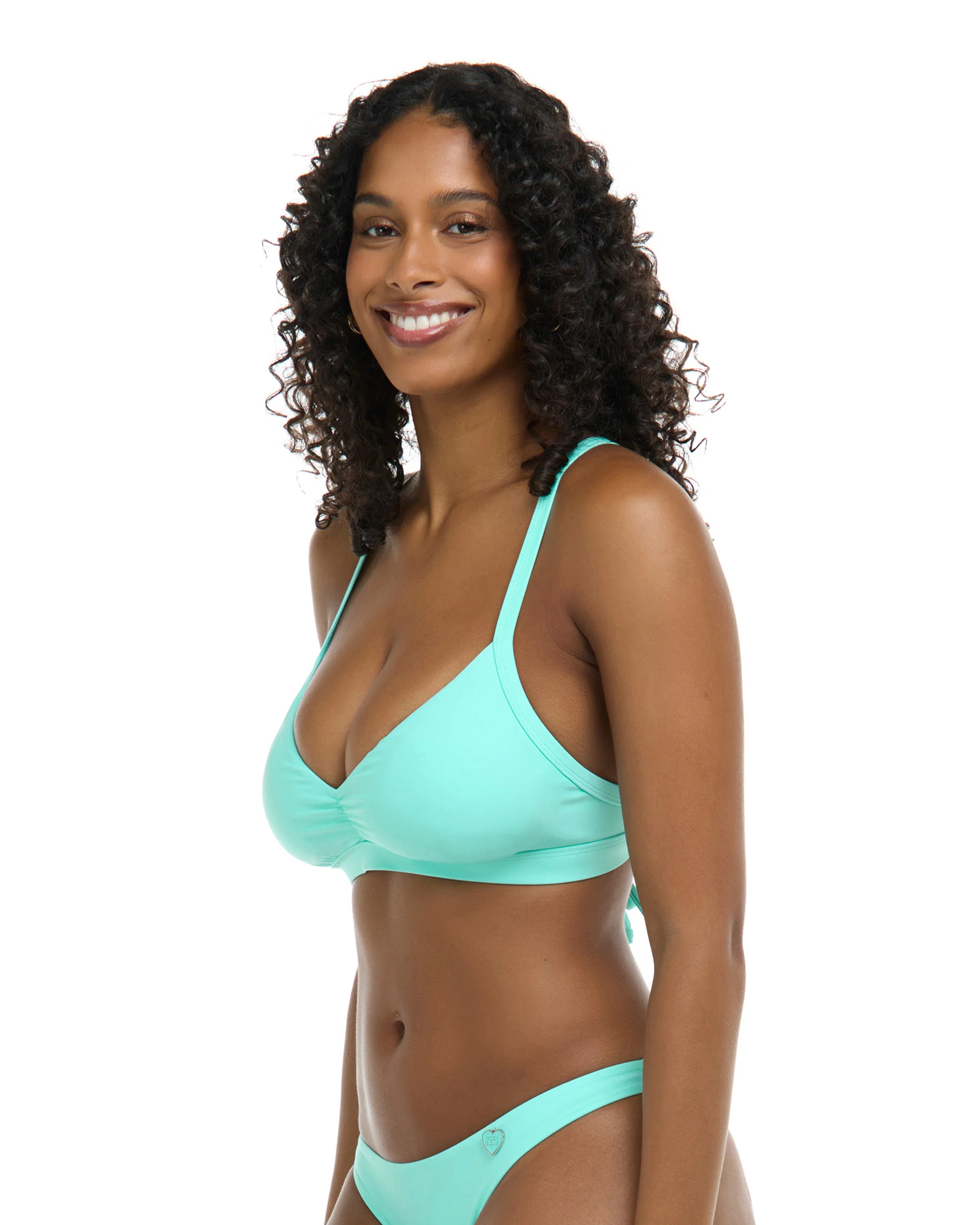 Smoothies Drew D-F Cup Swim Top - Sea Mist - Image 3