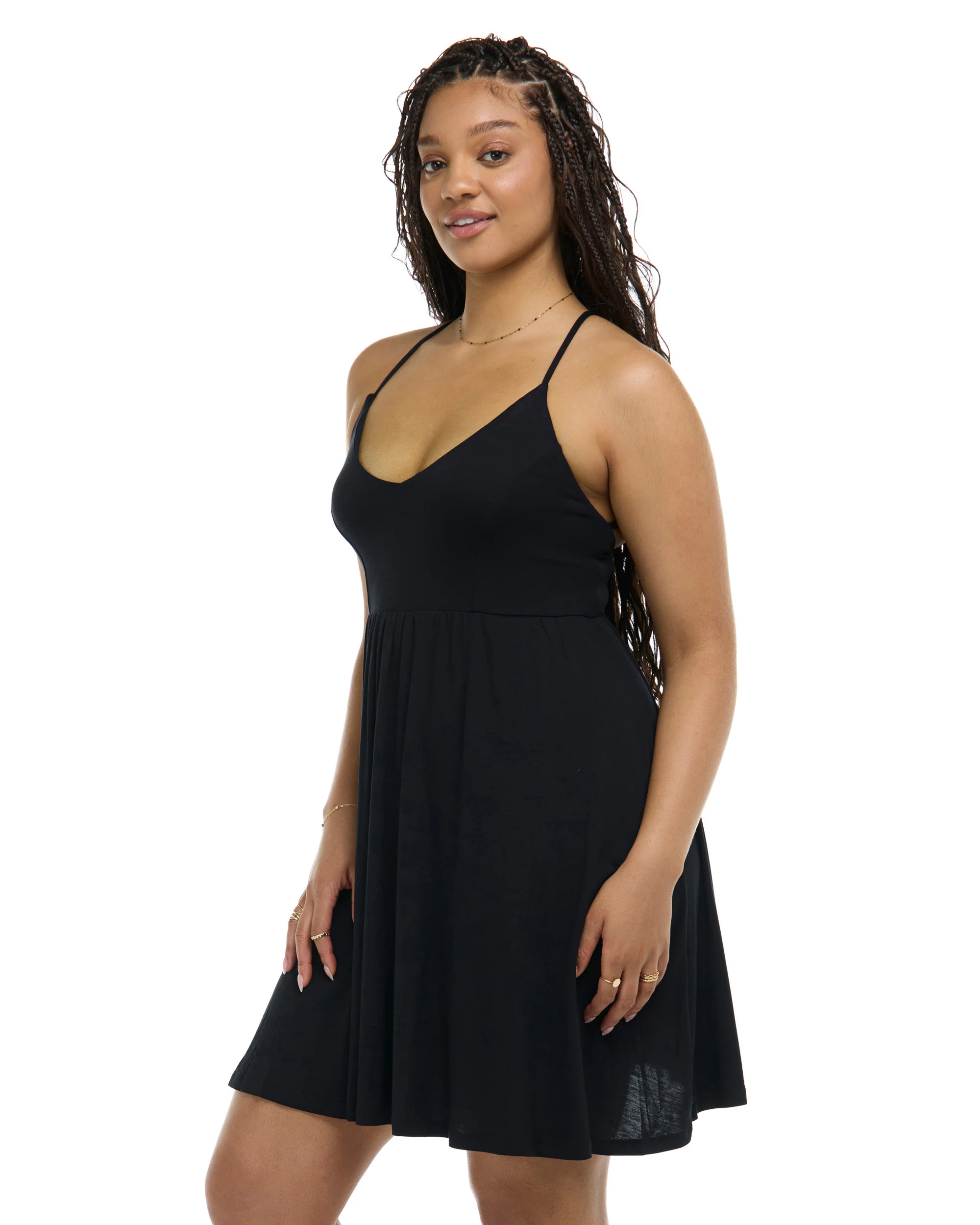 Ivy Cover-Up Dress - Black - Image 4