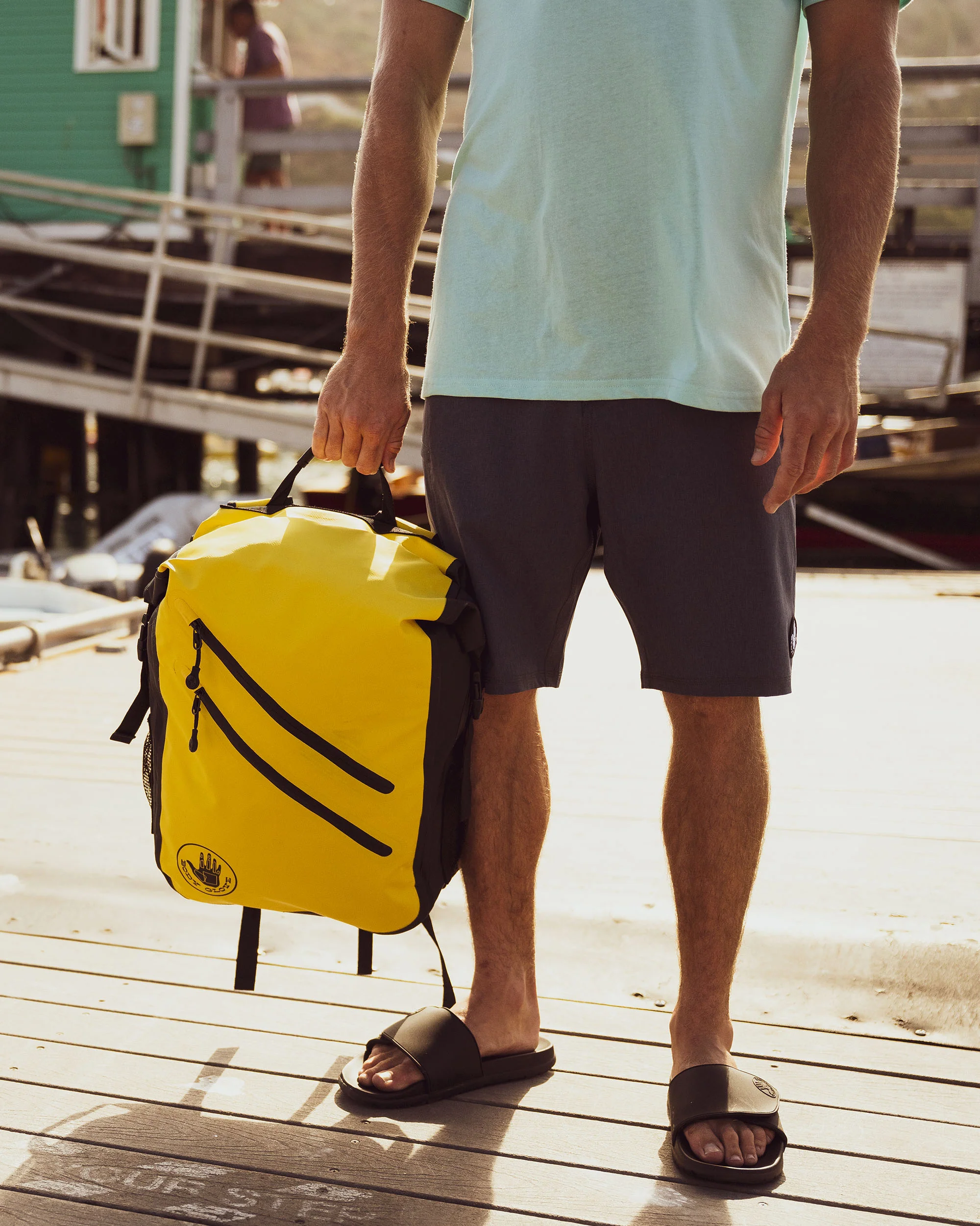 Seaside 25L Waterproof Floatable Backpack - Yellow - Image 2