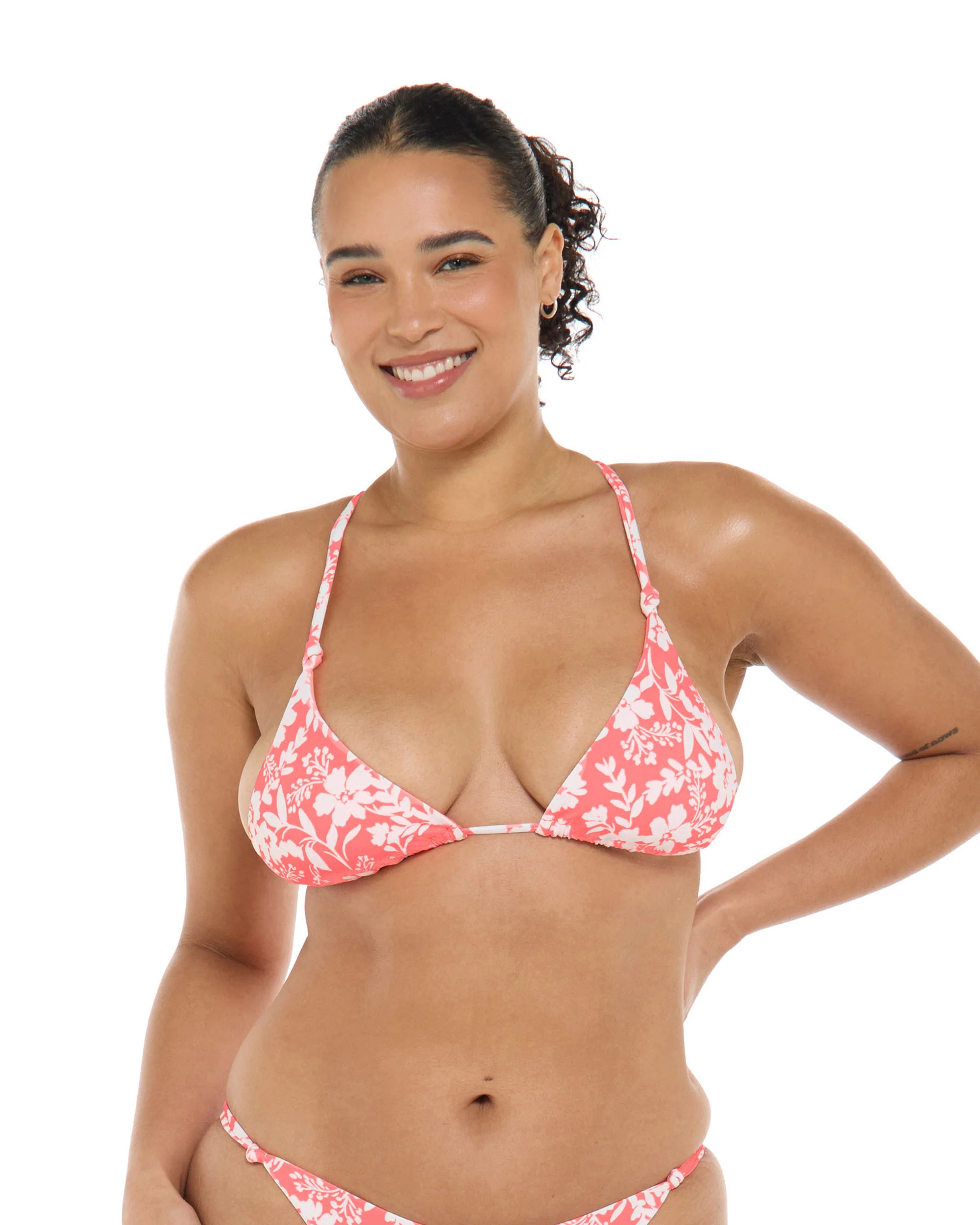 Blooms Ashlyn Triangle Slider Bikini Top - Sunkissed