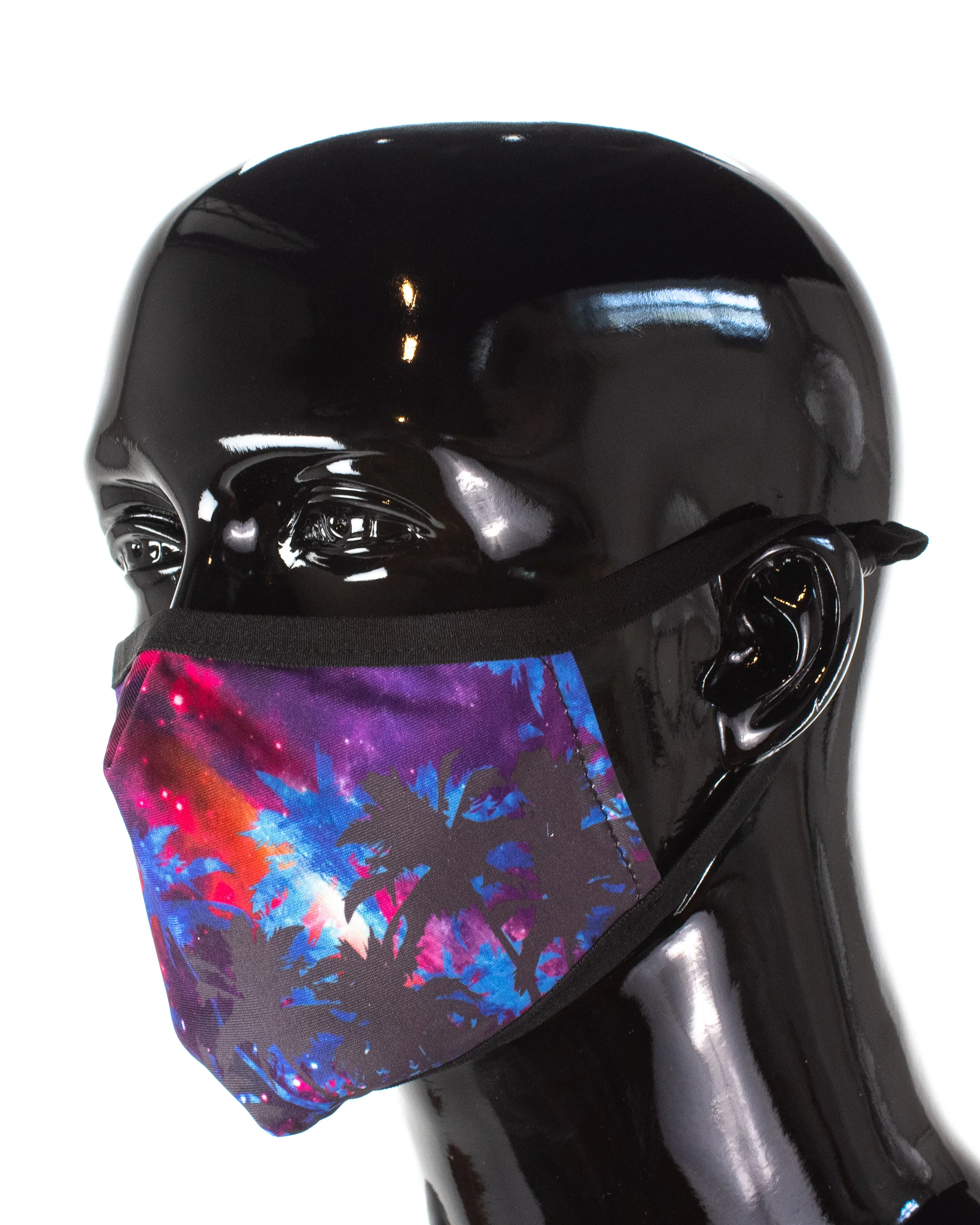 Men's 3-Piece Face Mask Set - Ombre, Palm Prints - Image 5