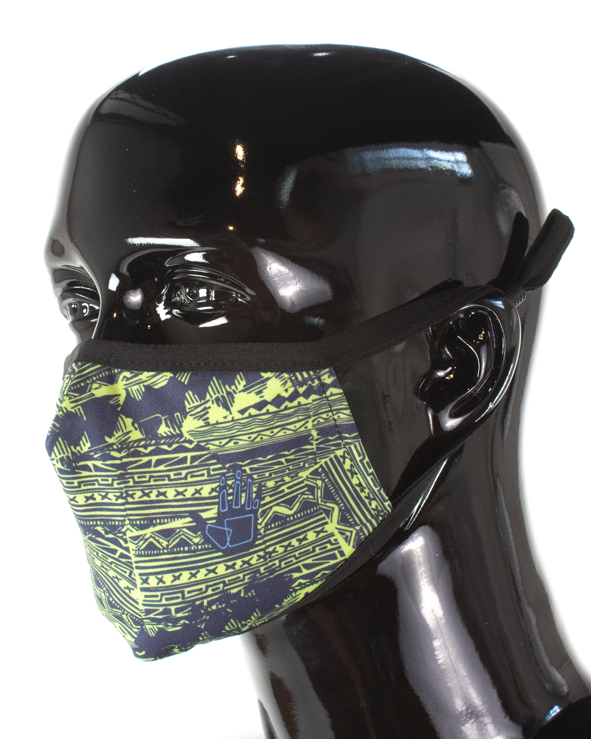 Men's 3-Piece Face Mask Set - Abstract, Solid with Logo, Tie Dye - Image 3