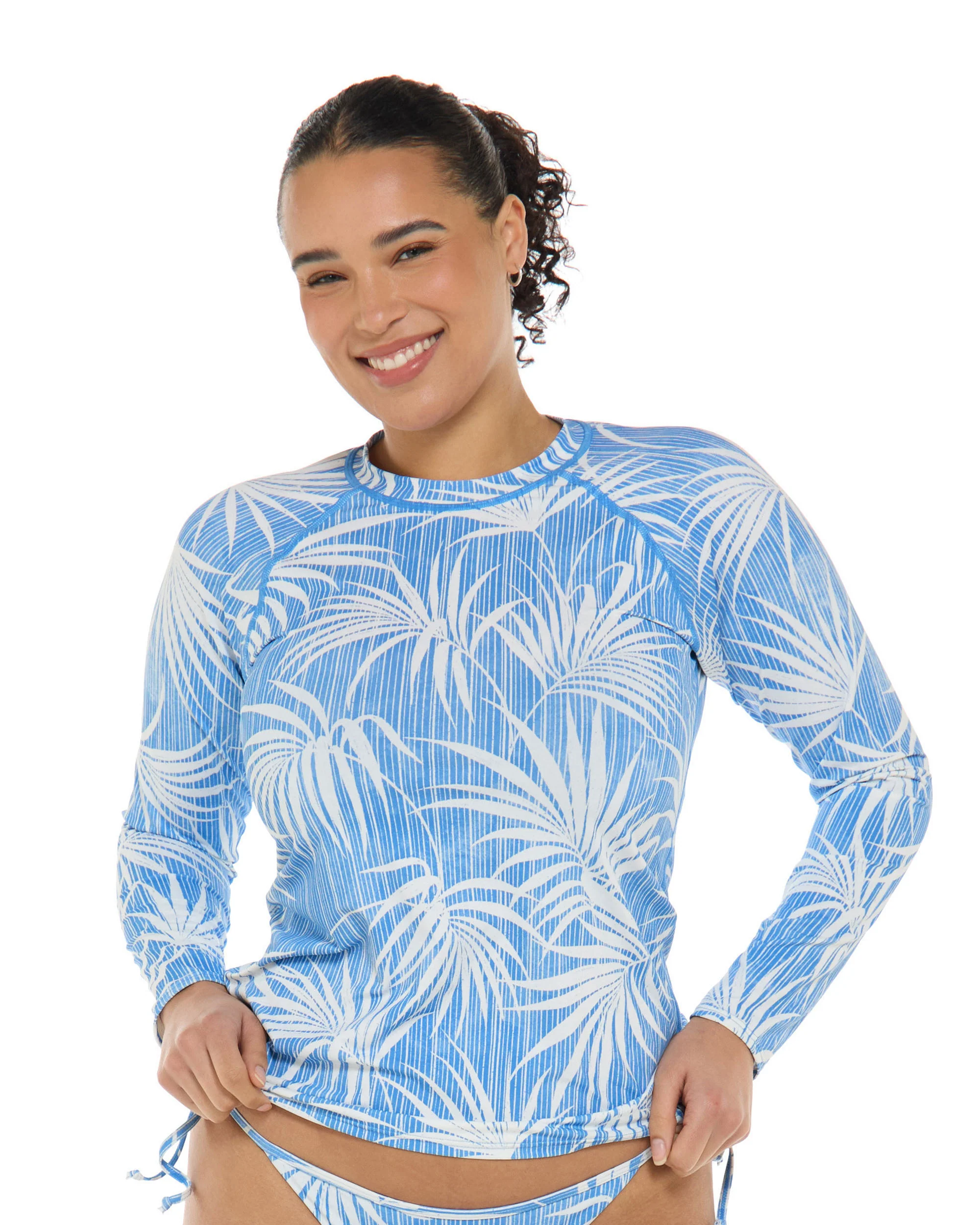 Breezy Palms Sleek Rashguard - Paradise