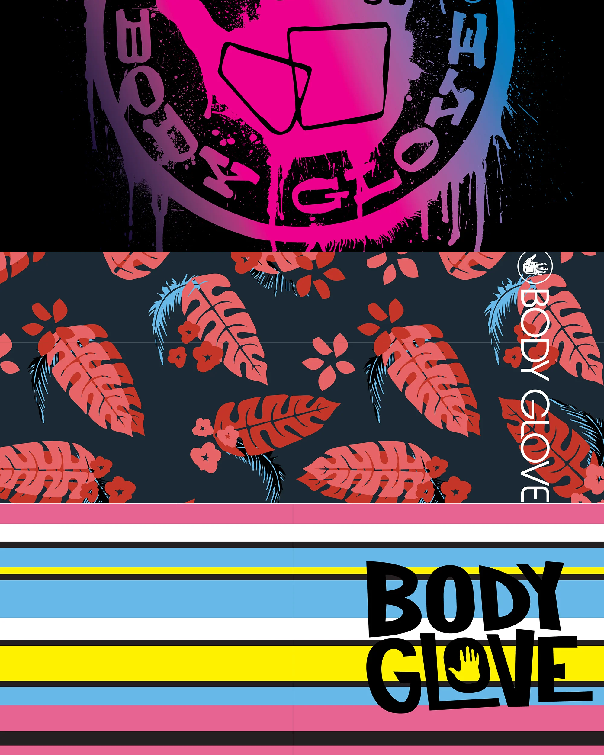 Women's 3-Piece Face Mask Set - Logo, Palm, Stripes - Image 6