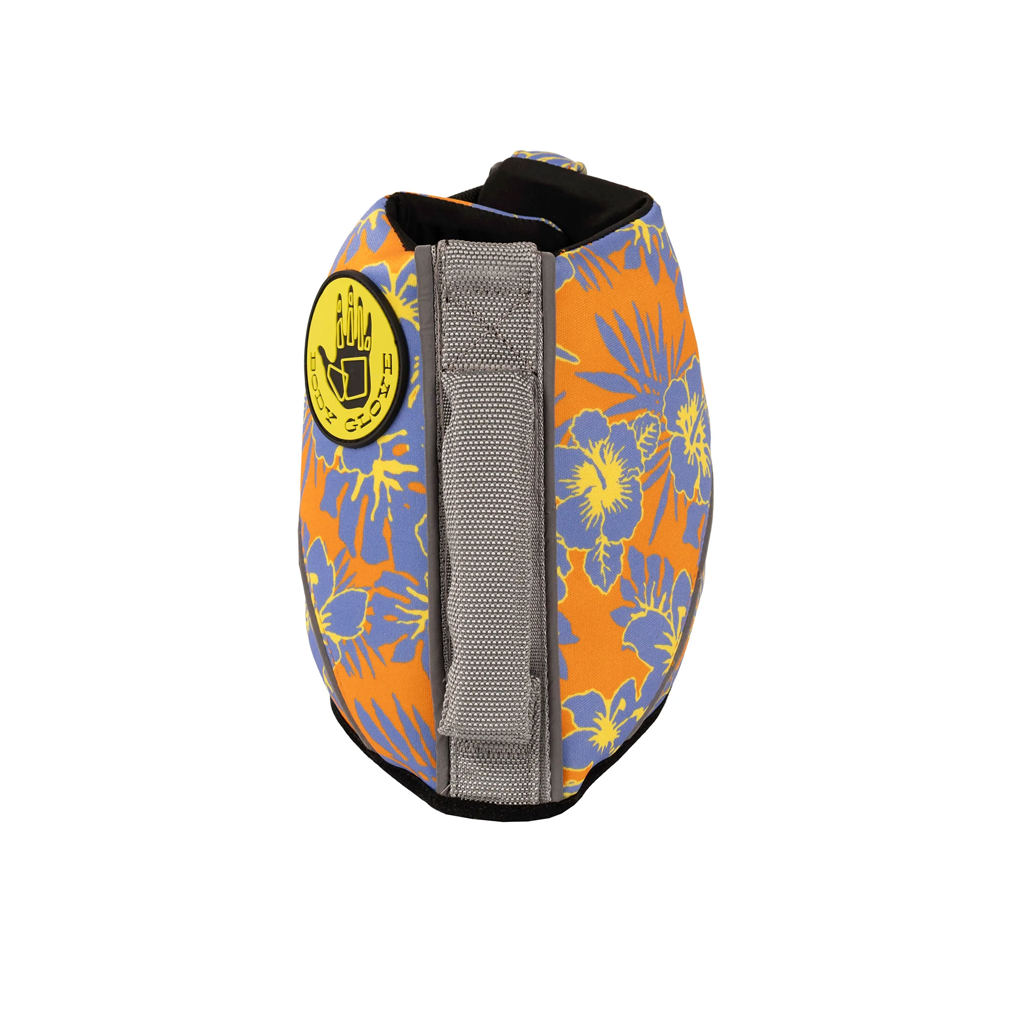 Floral Neoprene Pet Life Jacket - Floral Orange - Image 2