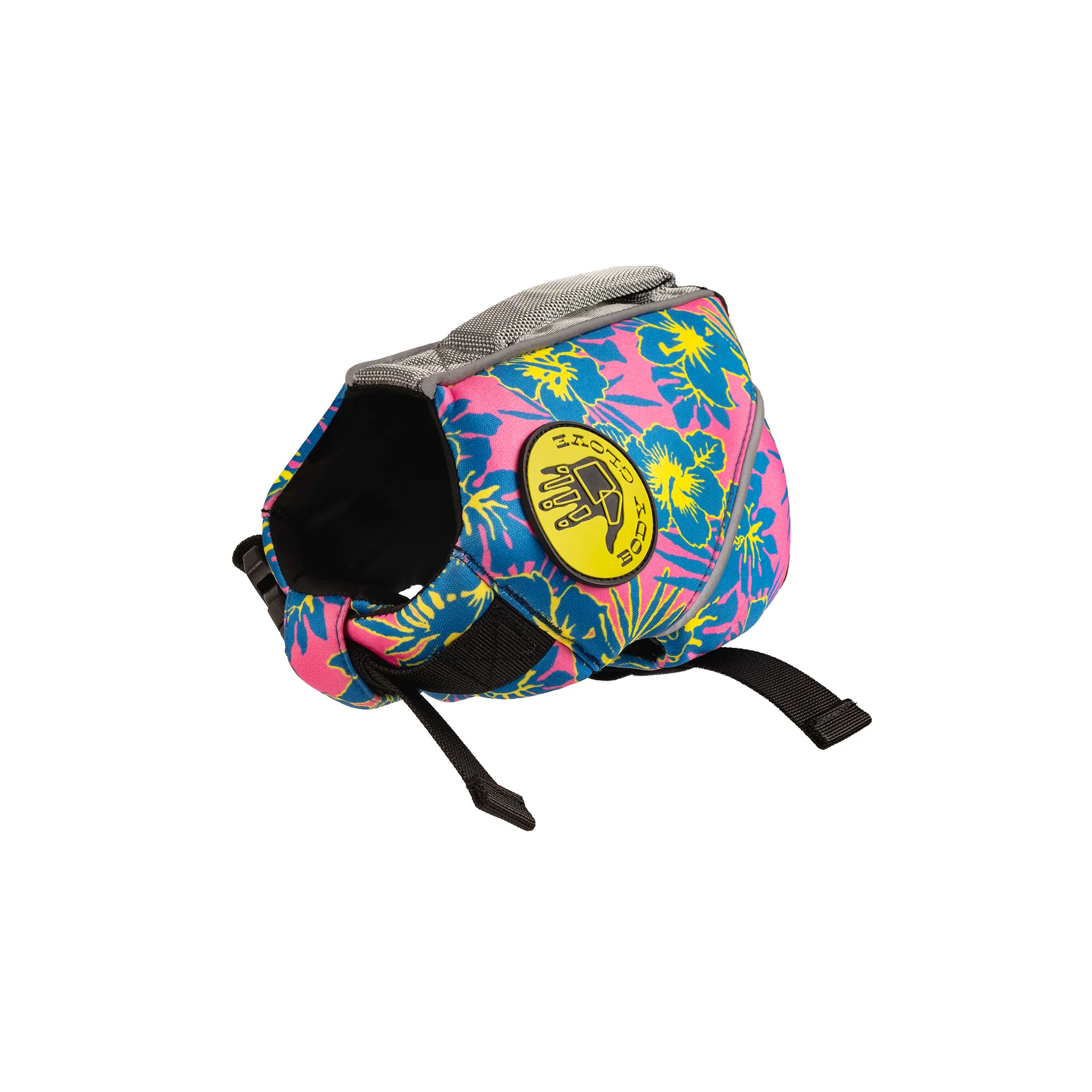 Floral Neoprene Pet Life Jacket - Floral Pink - Image 5