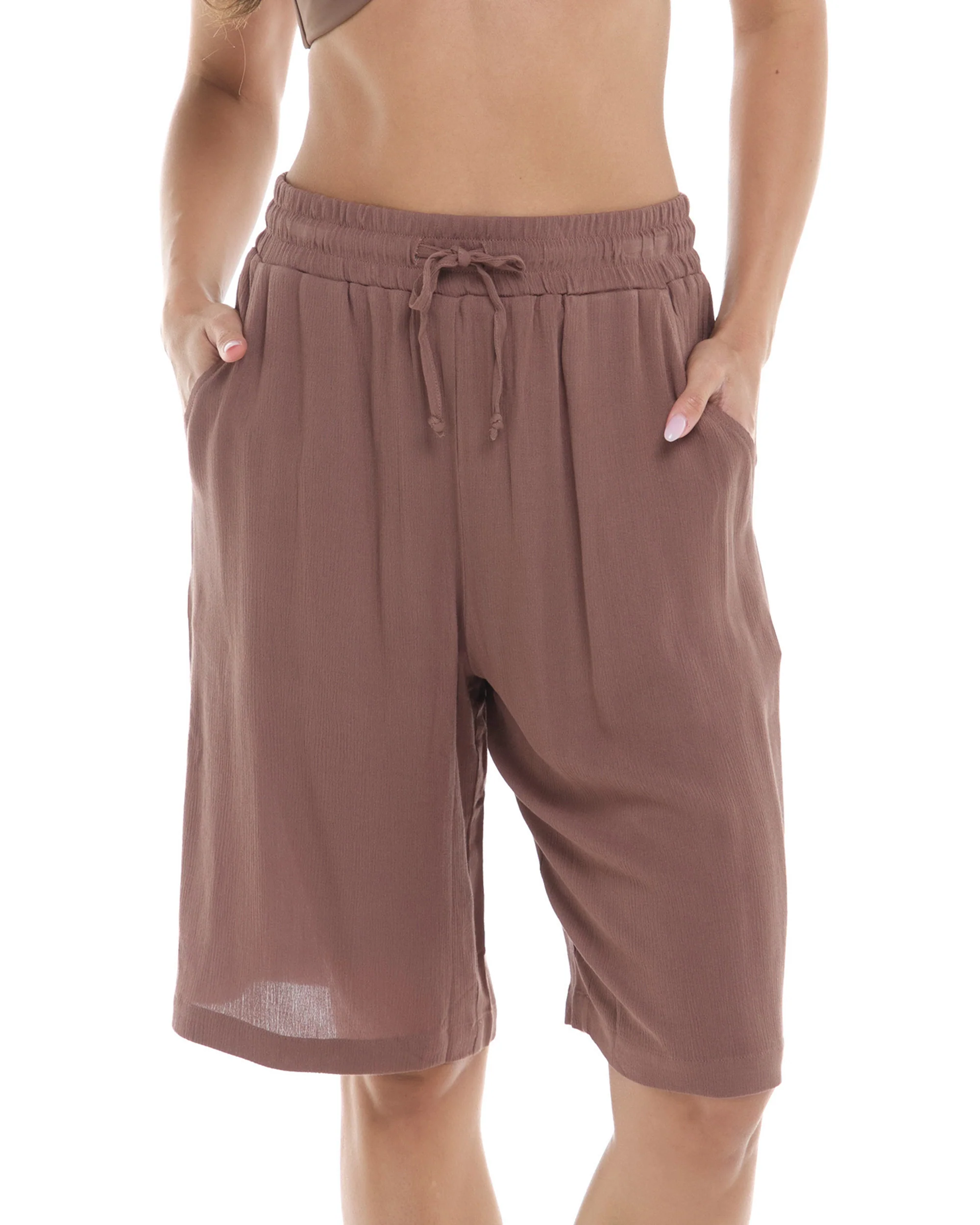 Jora Long Shorts - Latte - Image 3