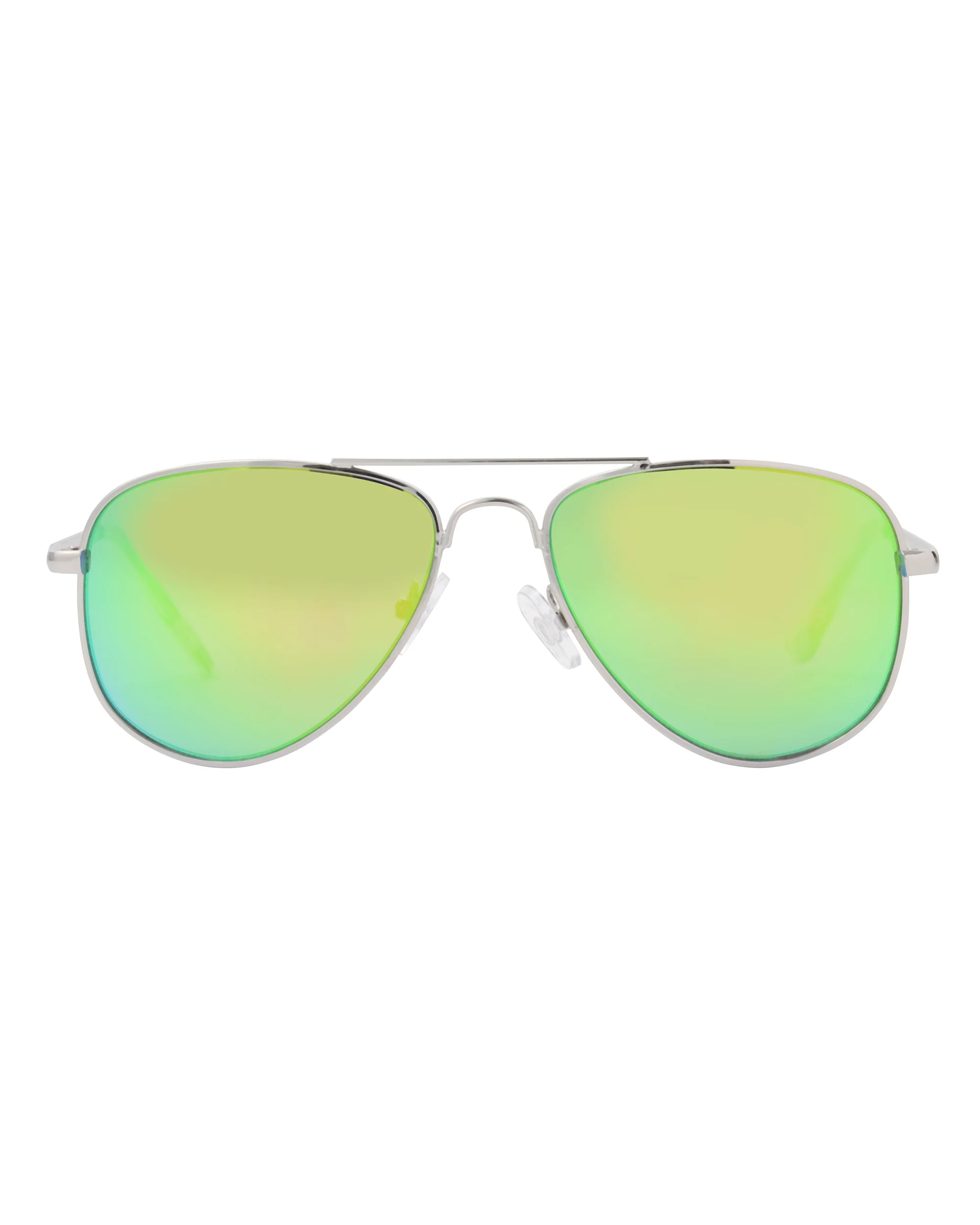 Kid's Flow Aviator Sunglasses - Silver - Image 2