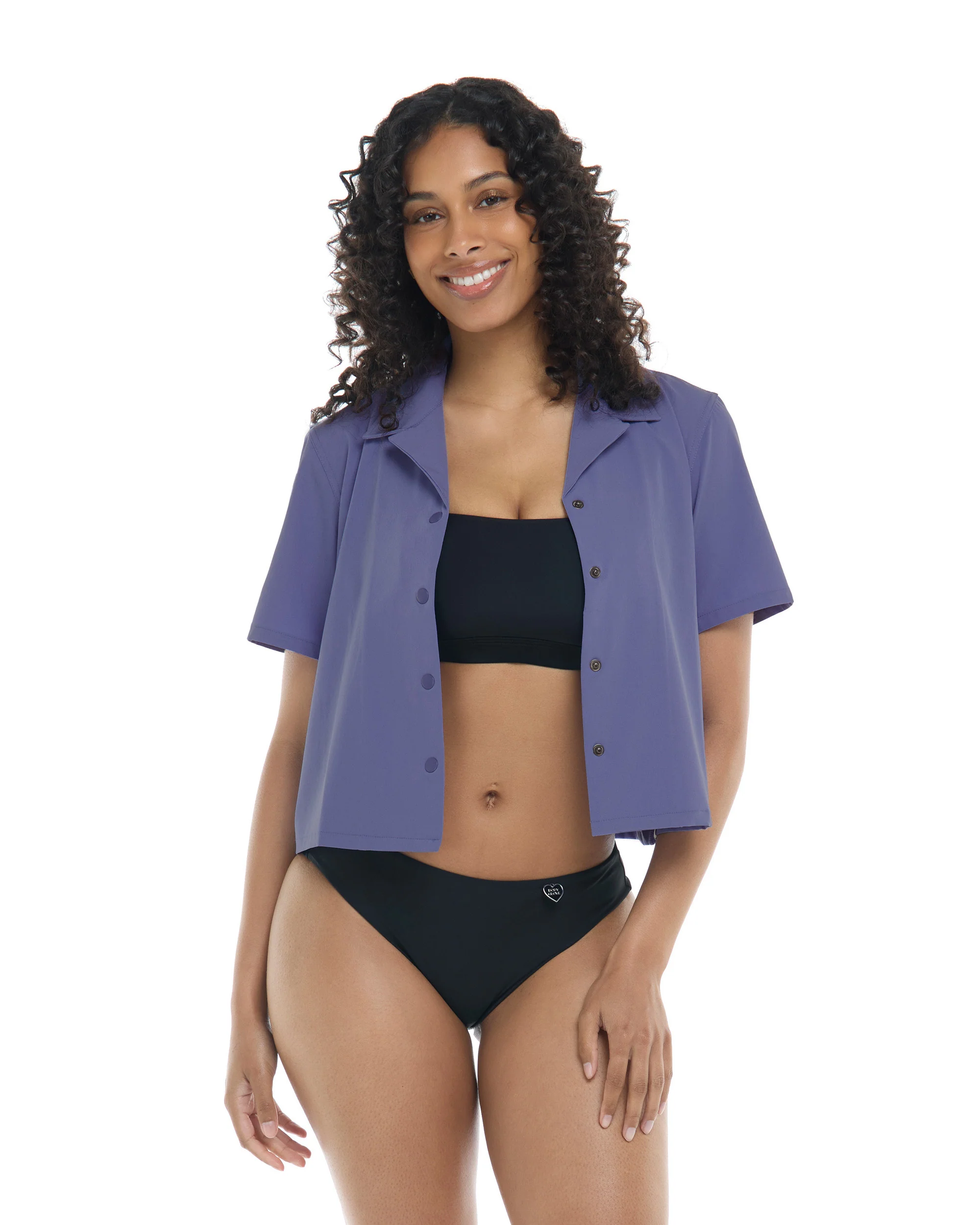 Lalancha Short Sleeve Surf Shirt - Iris - Image 4