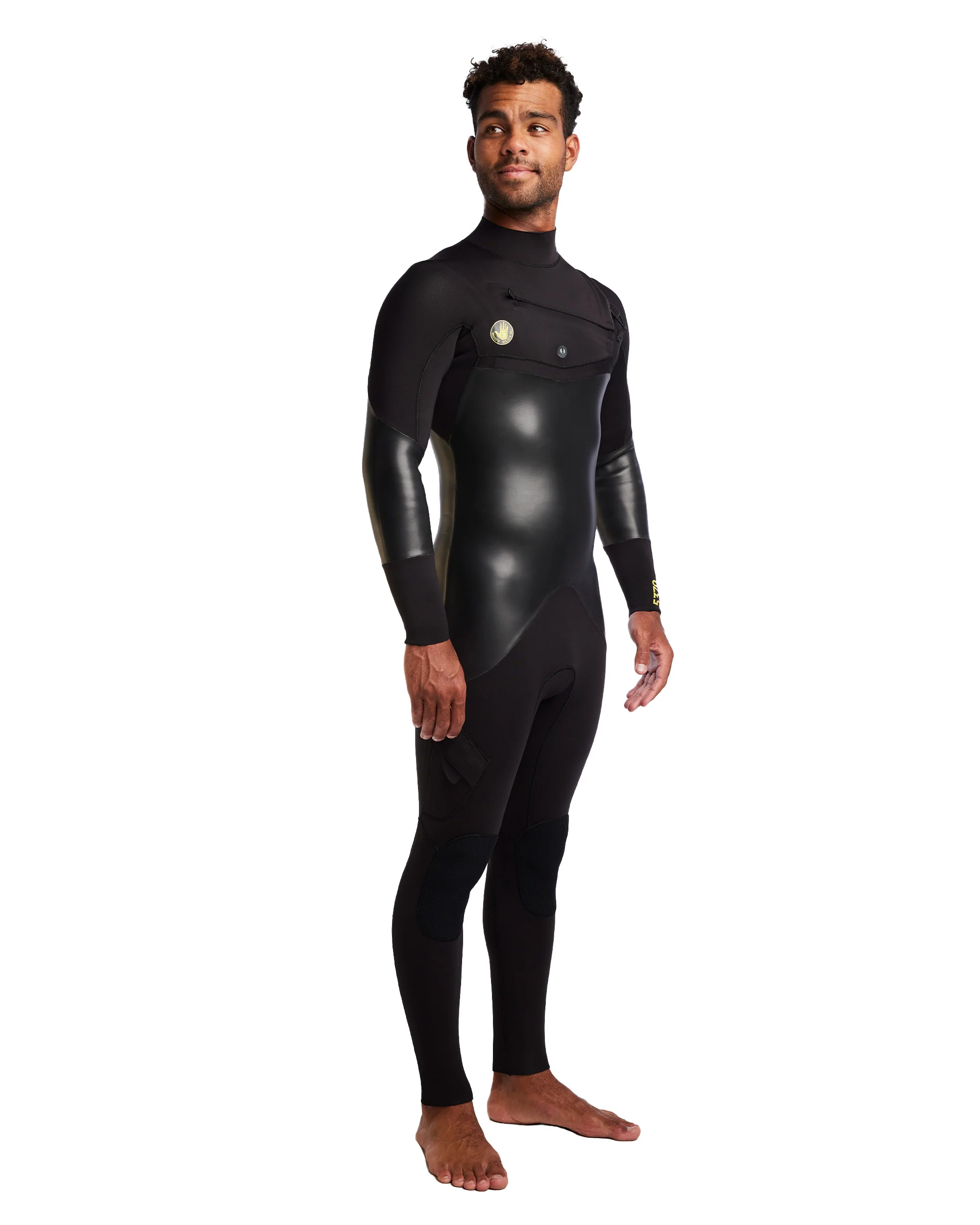 Men's 5370 3/2mm Chest Zip Fullsuit - Black - Image 6