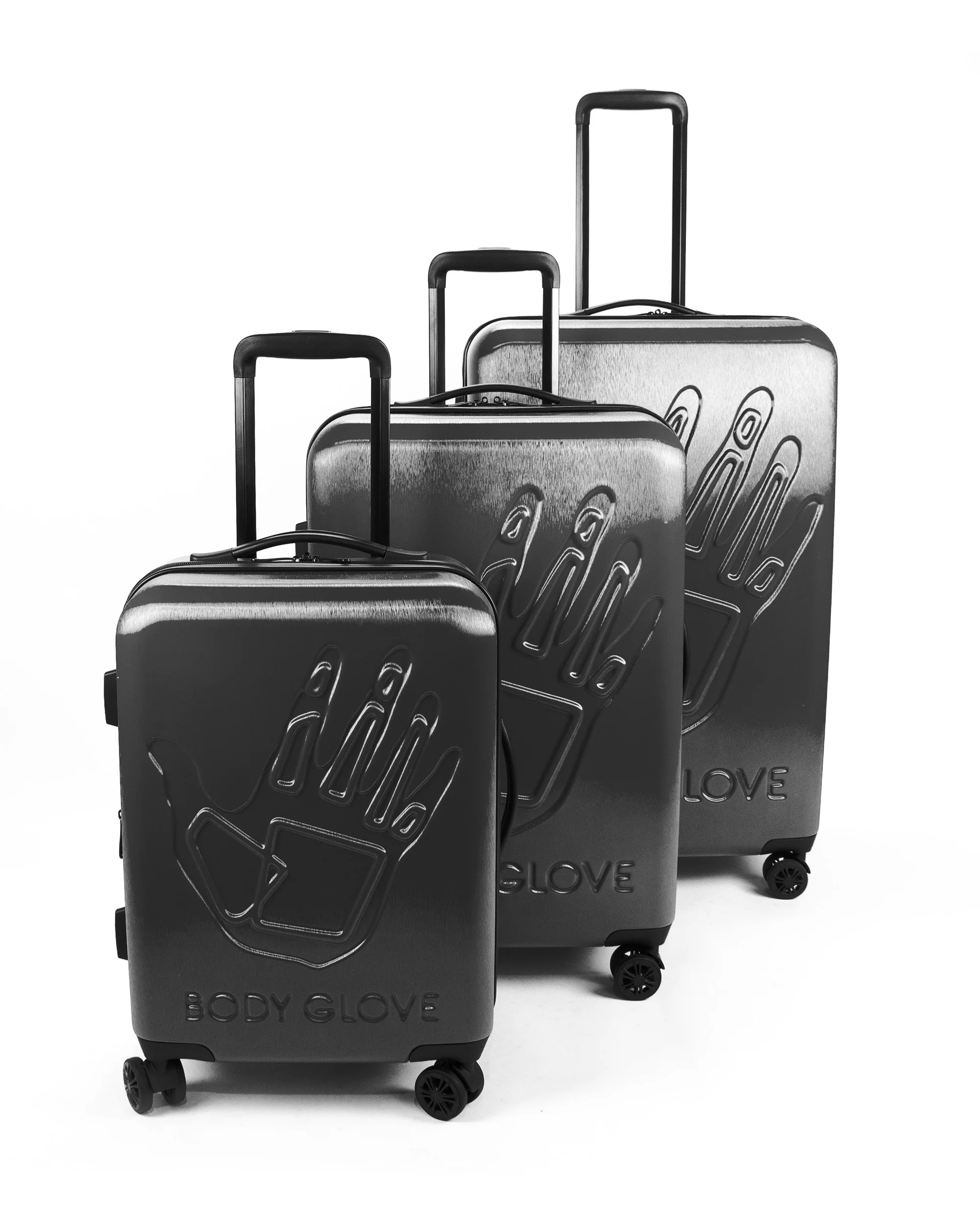 Redondo 3-Piece Hardside Spinner Luggage Set - Charcoal Haze - Image 2