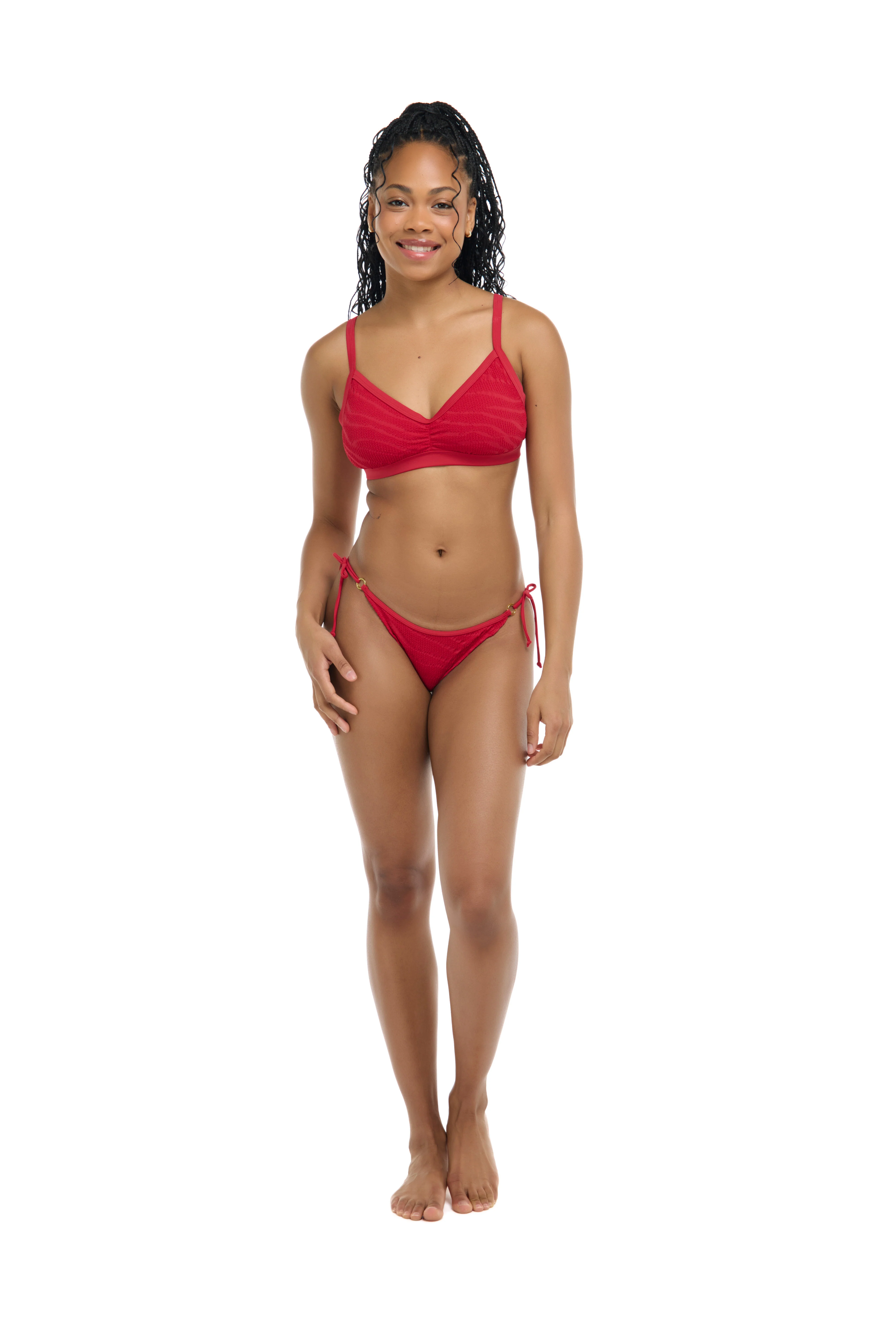Scarlet Drew D-F Cup Swim Top - Cherry - Image 6