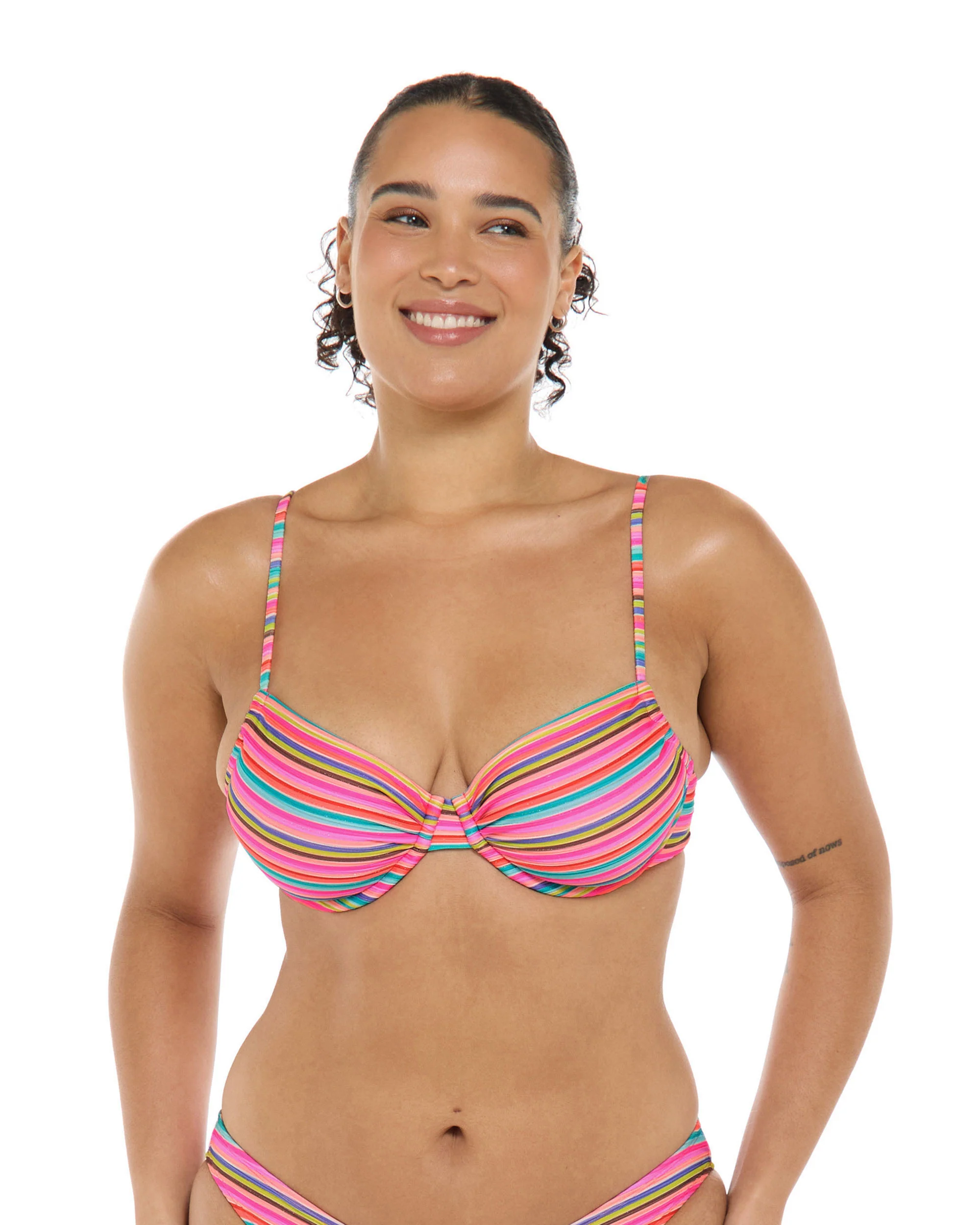 Shimmer Alice Underwire Bikini Top - Multi