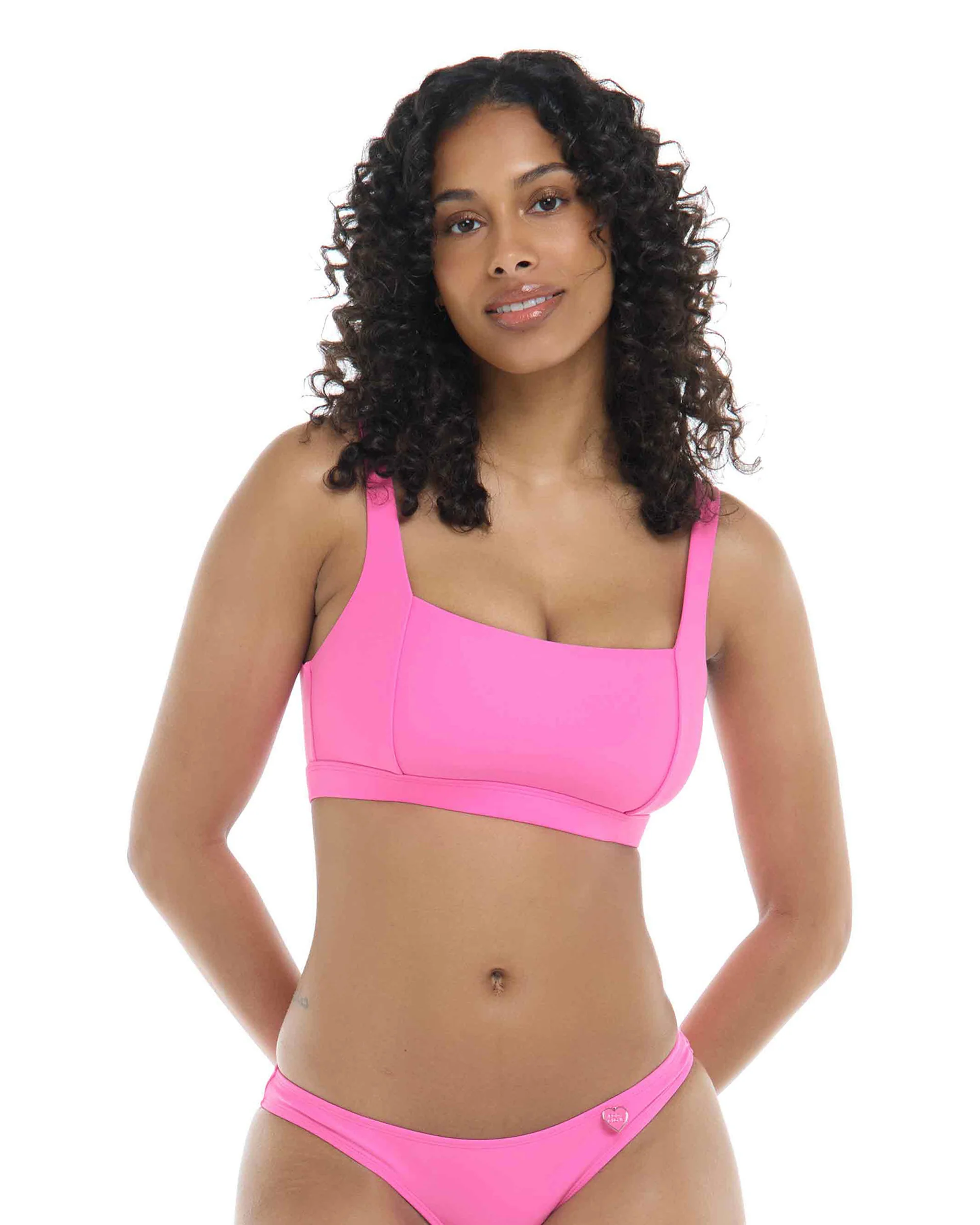 Smoothies Edi Square Neck D-F Cup Bikini Top - Sugar Plum