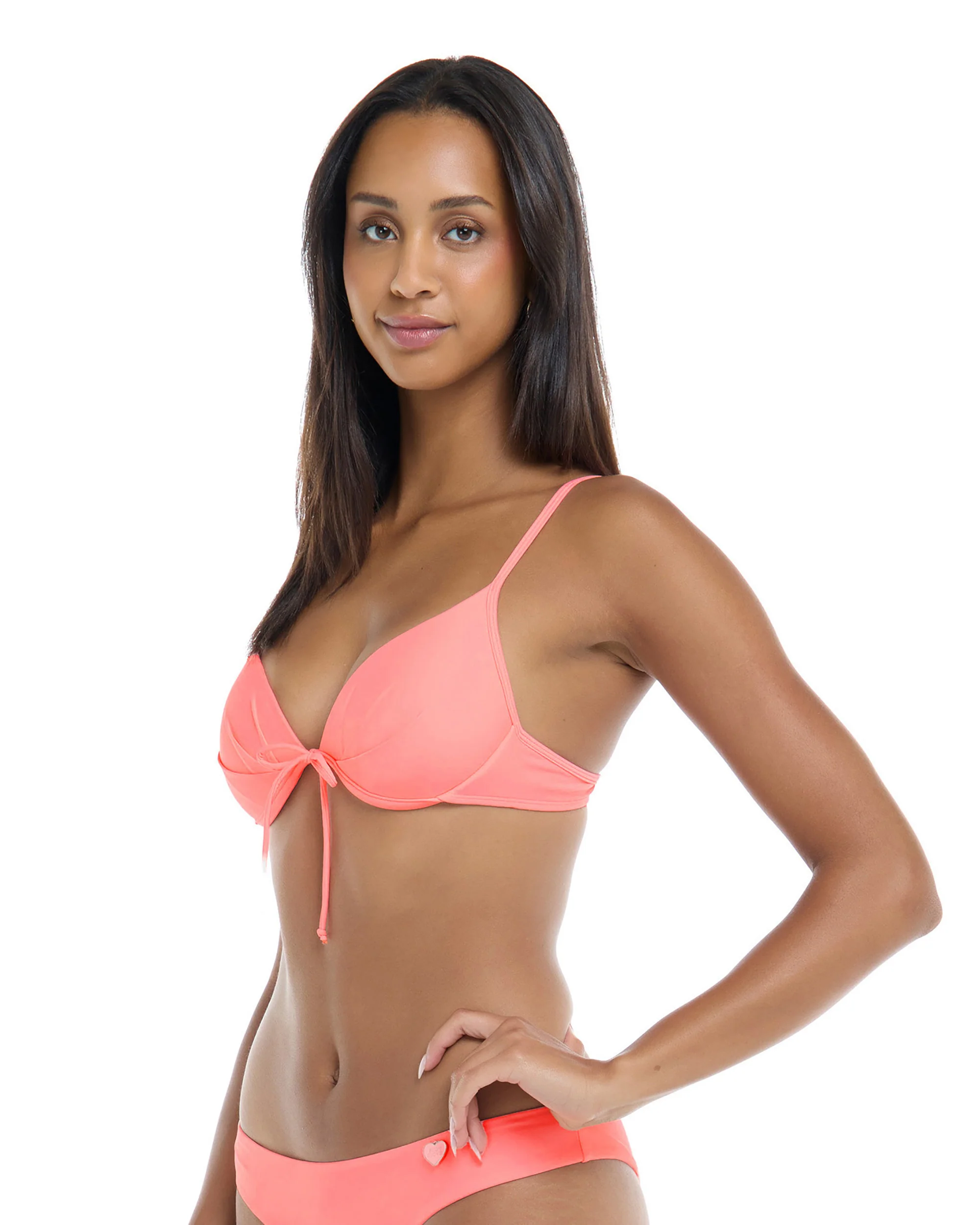Smoothies Greta Underwire Bikini Top - Coral - Image 3