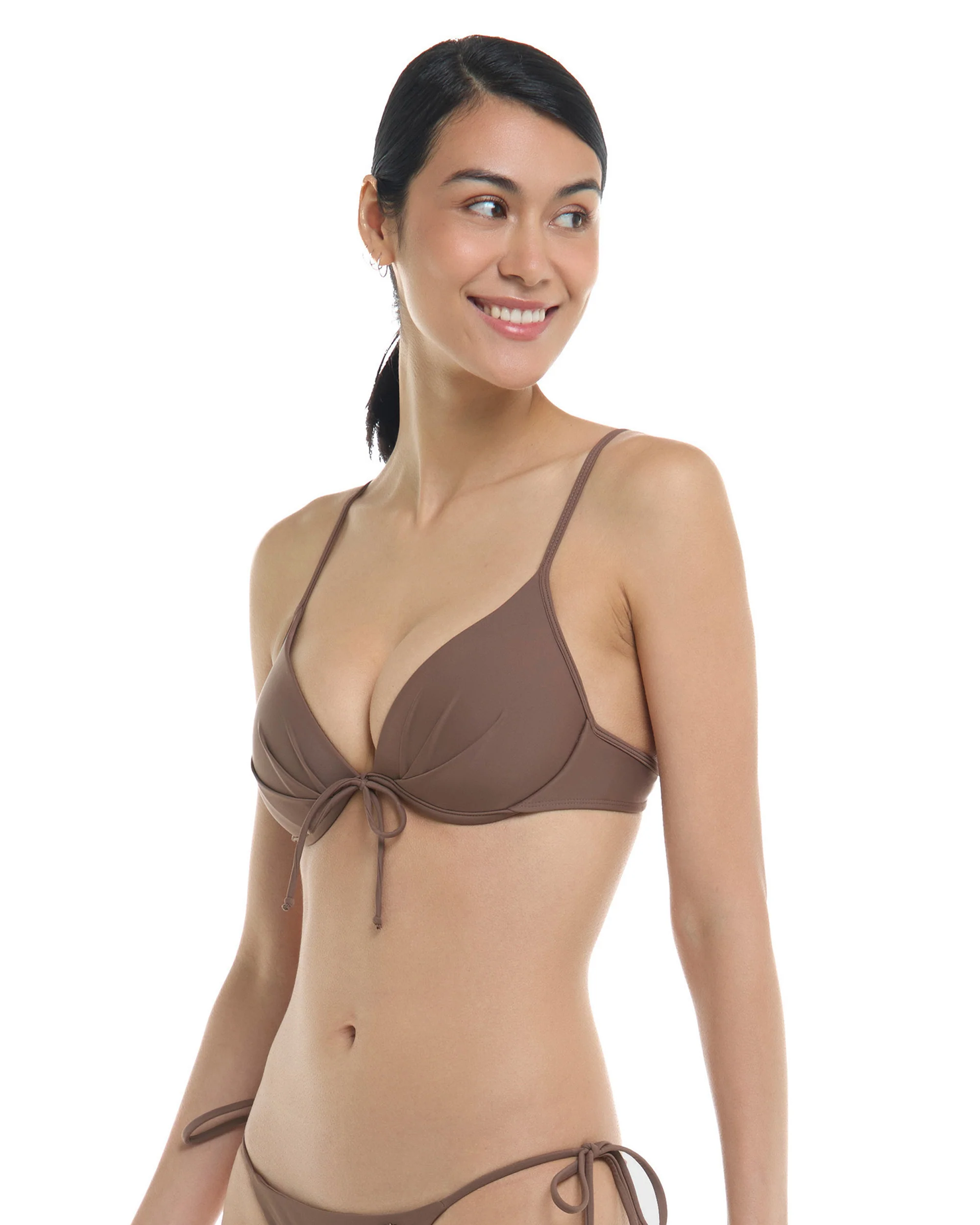 Smoothies Greta Underwire Bikini Top - Latte - Image 3