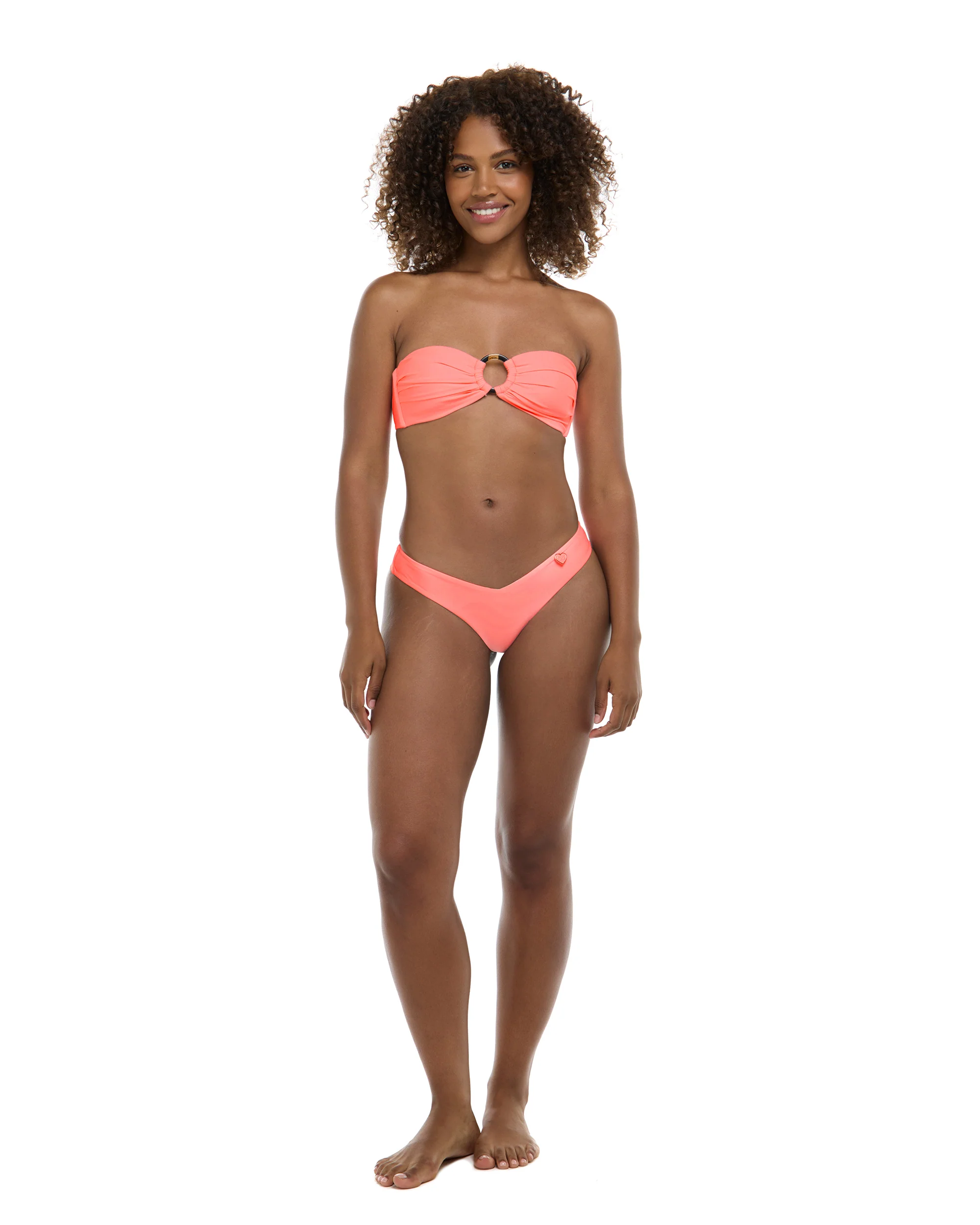 Smoothies Irene Bandeau Top - Coral - Image 5