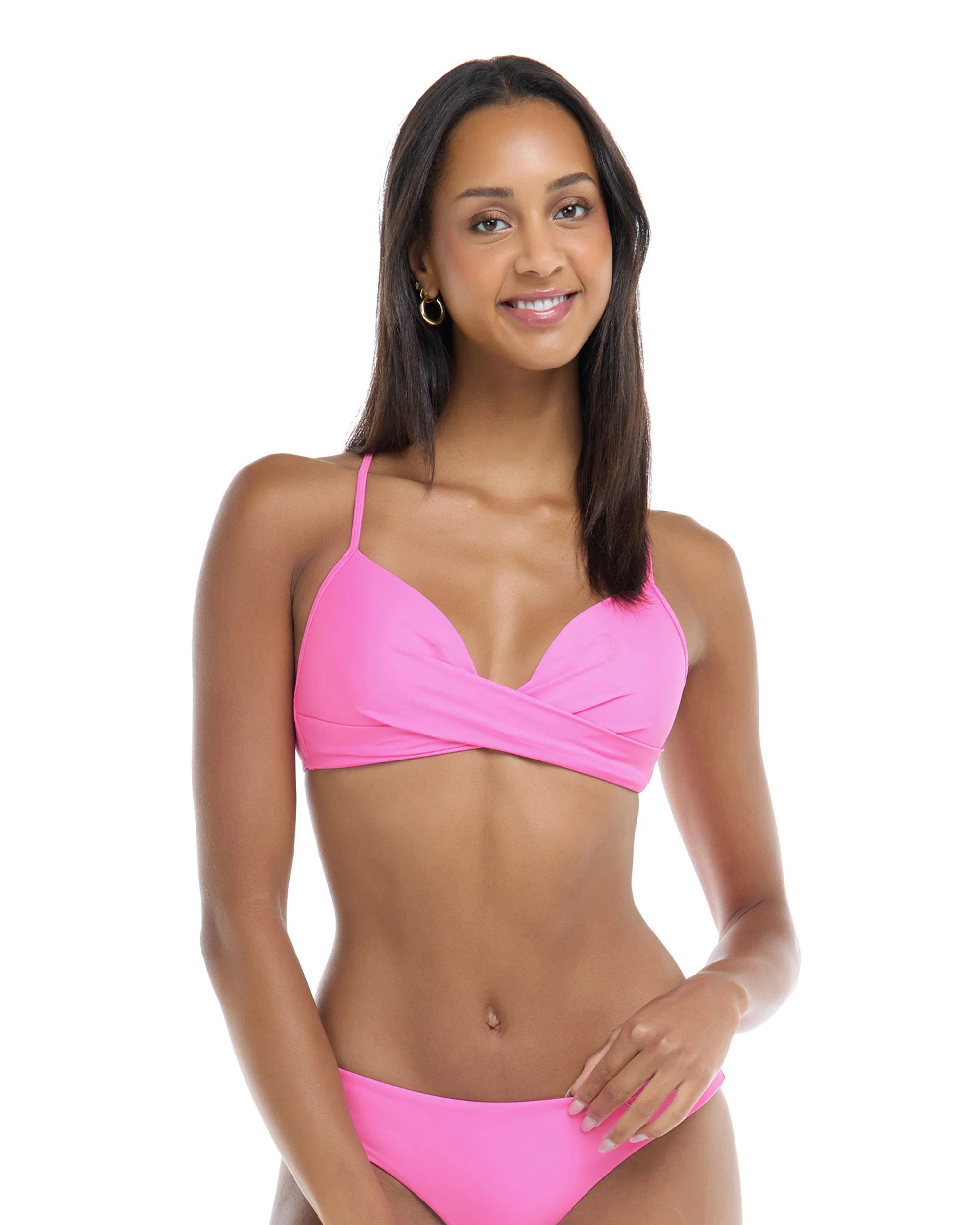 Smoothies Kerry Fixed Triangle Bikini Top - Sugar Plum