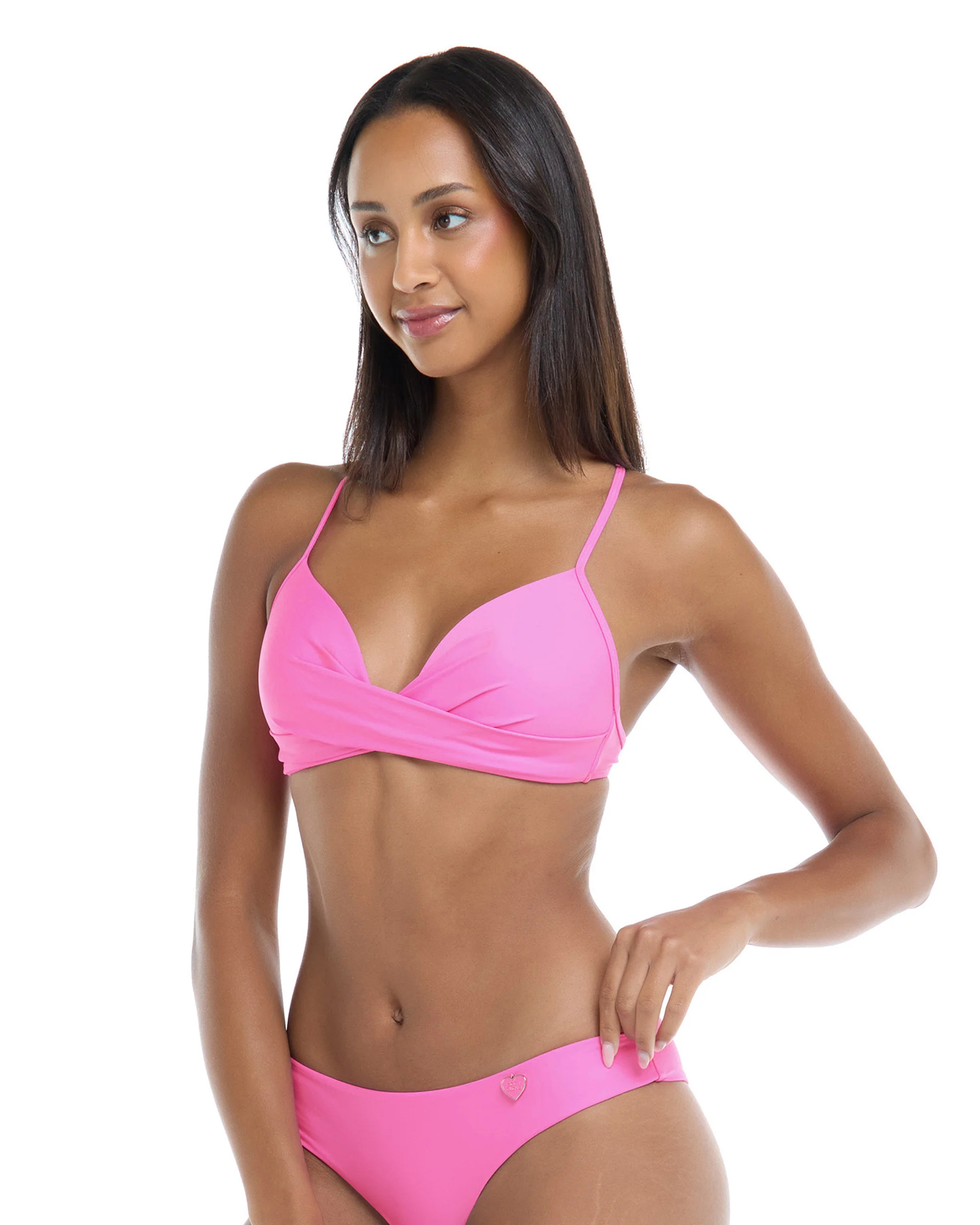 Smoothies Kerry Fixed Triangle Bikini Top - Sugar Plum - Image 3