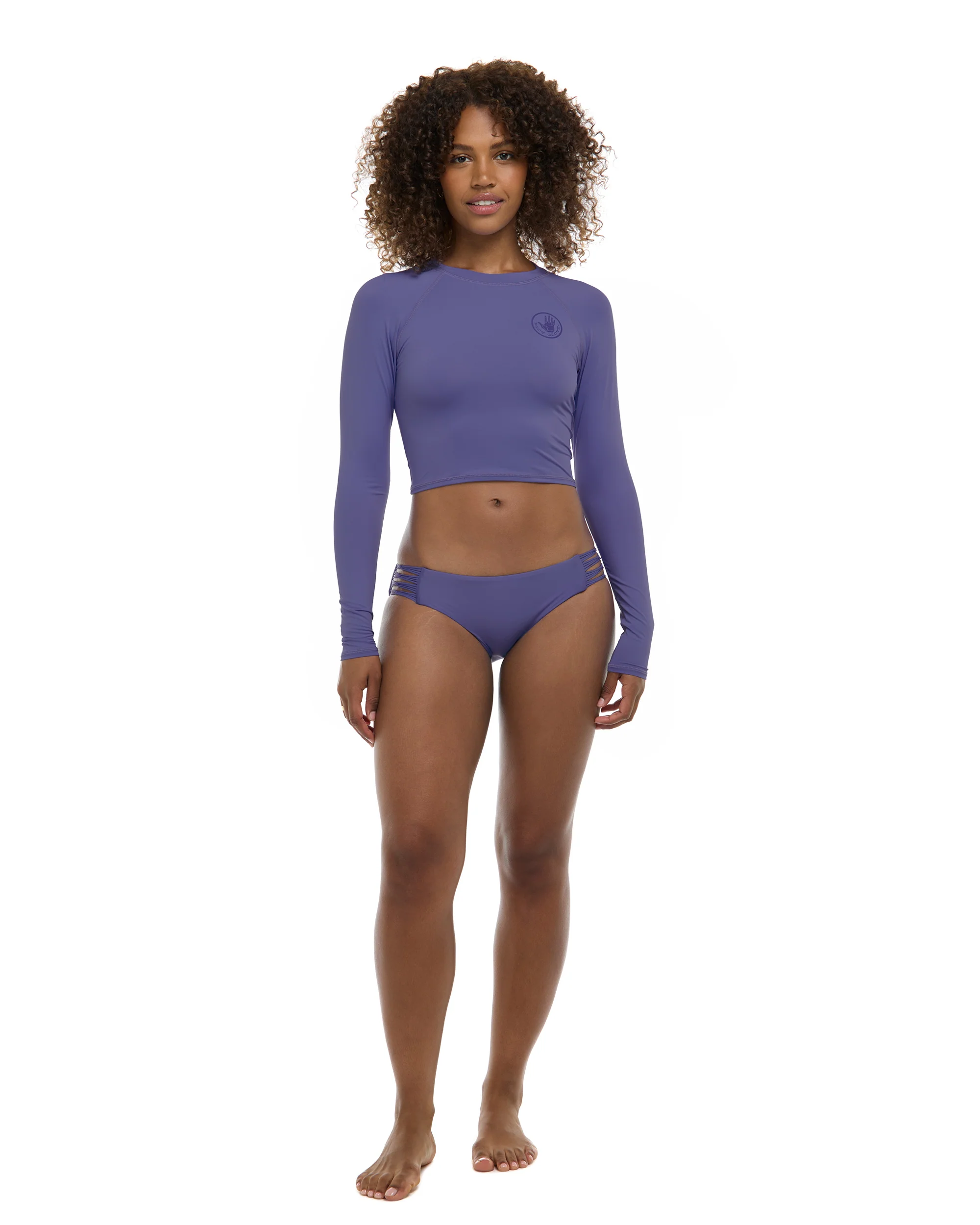Smoothies Let It Be Crop Rashguard - Iris - Image 4