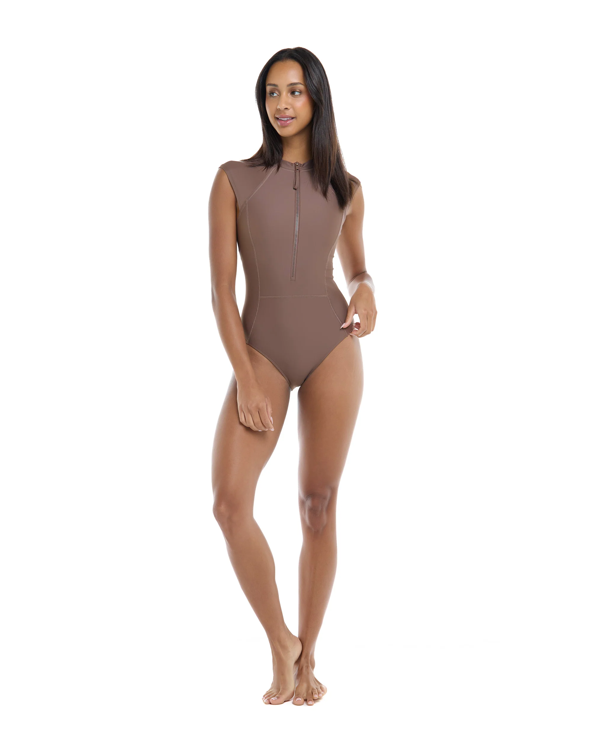 Smoothies Manny One-Piece Swimsuit - Latte - Image 5