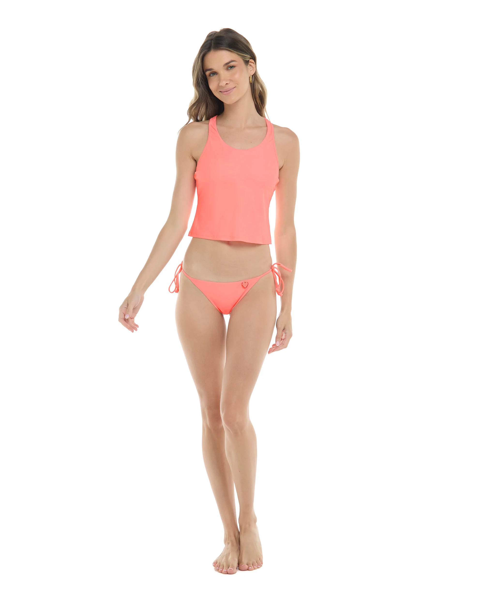 Smoothies Reva Crop Top - Coral - Image 4