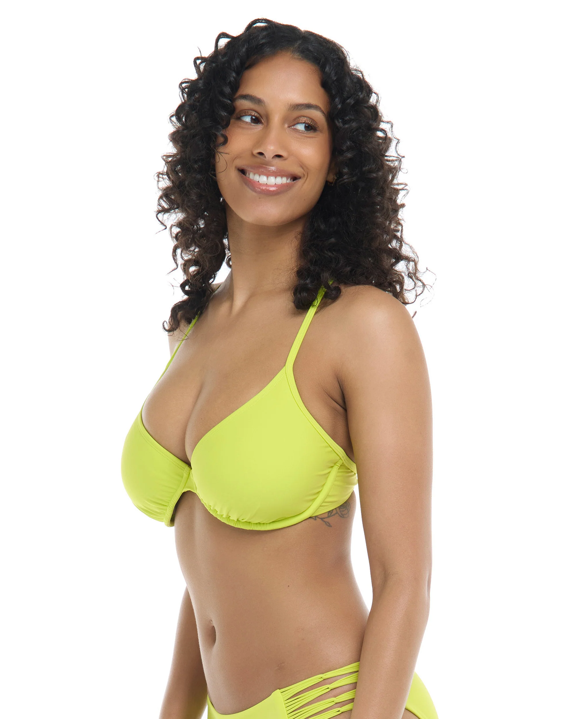Smoothies Solo D-F Cup Bikini Top - Key Lime - Image 3