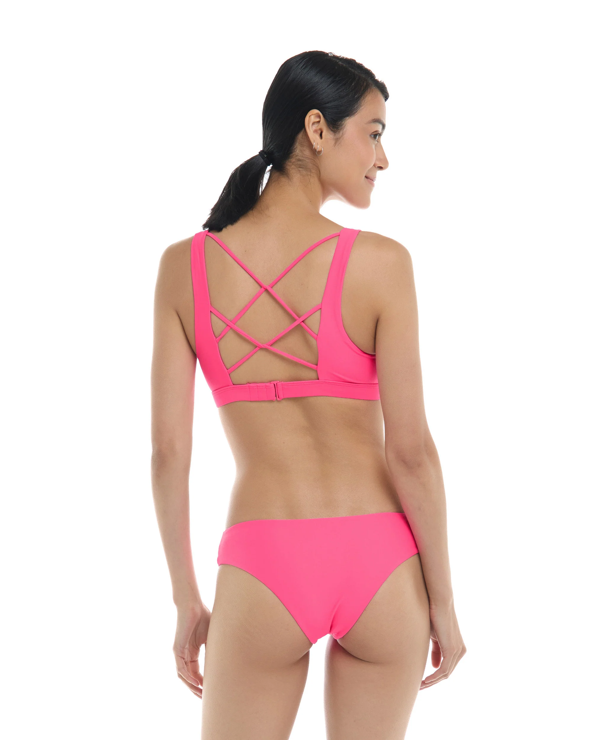 Smoothies Star Cross-Over Sports Bra - Bubble Gum - Image 2