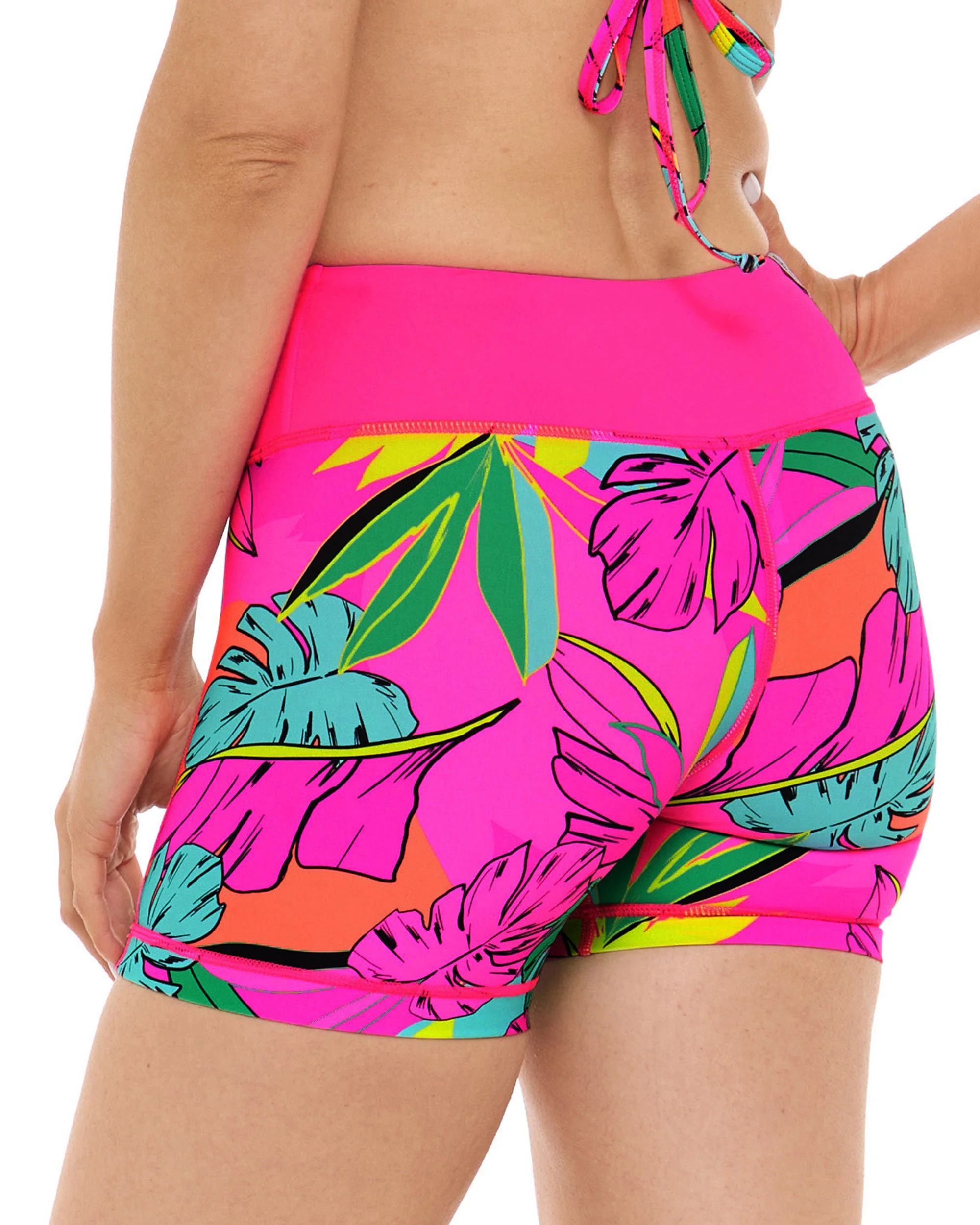 Tulum Cross-Over Speedy Short - Bubble Gum - Image 3